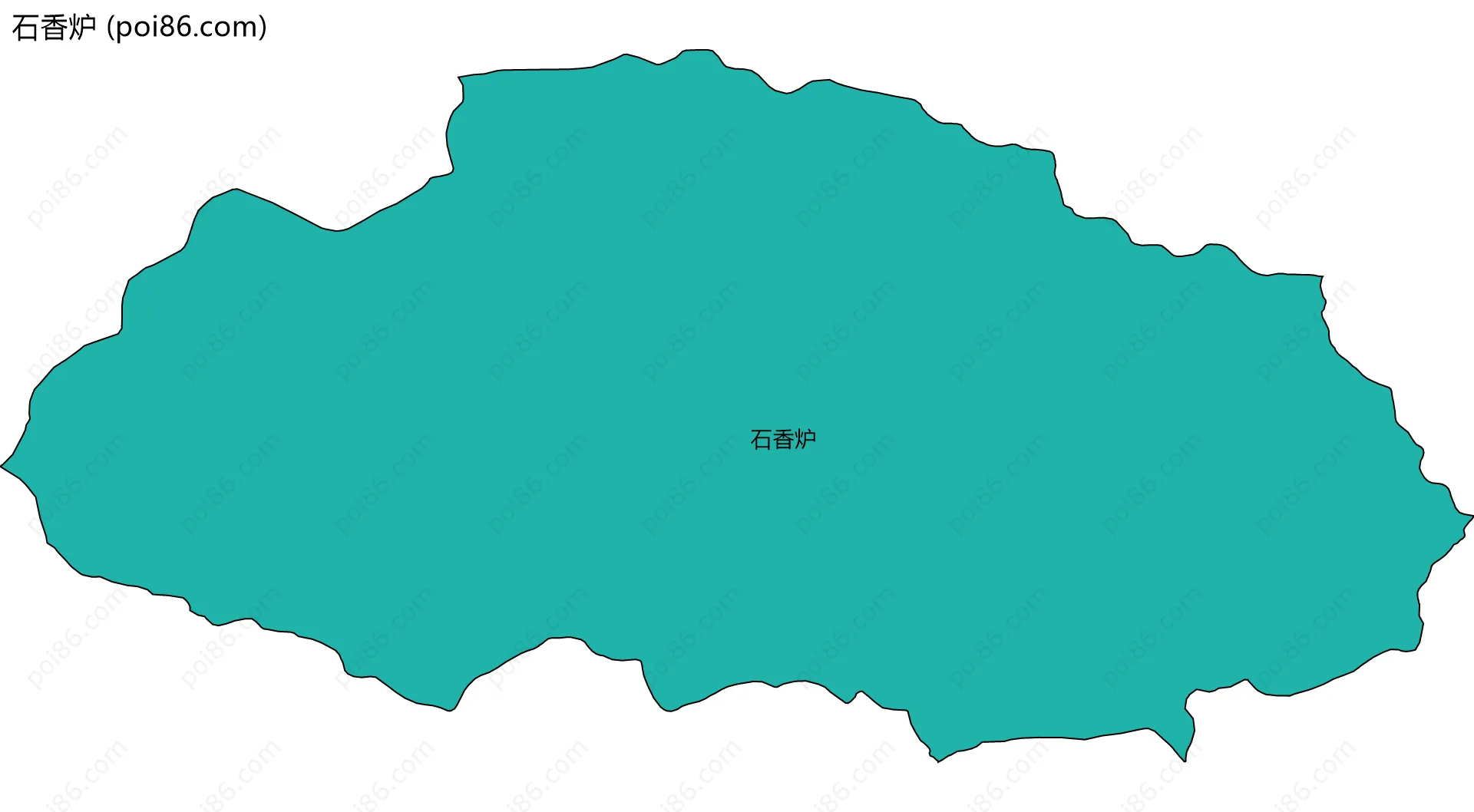 石香炉边界地图
