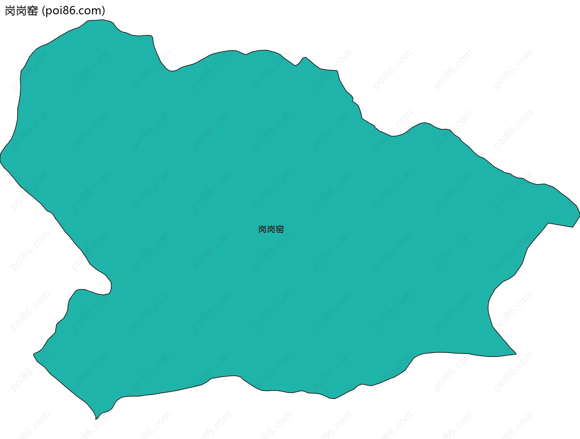 岗岗窑边界地图