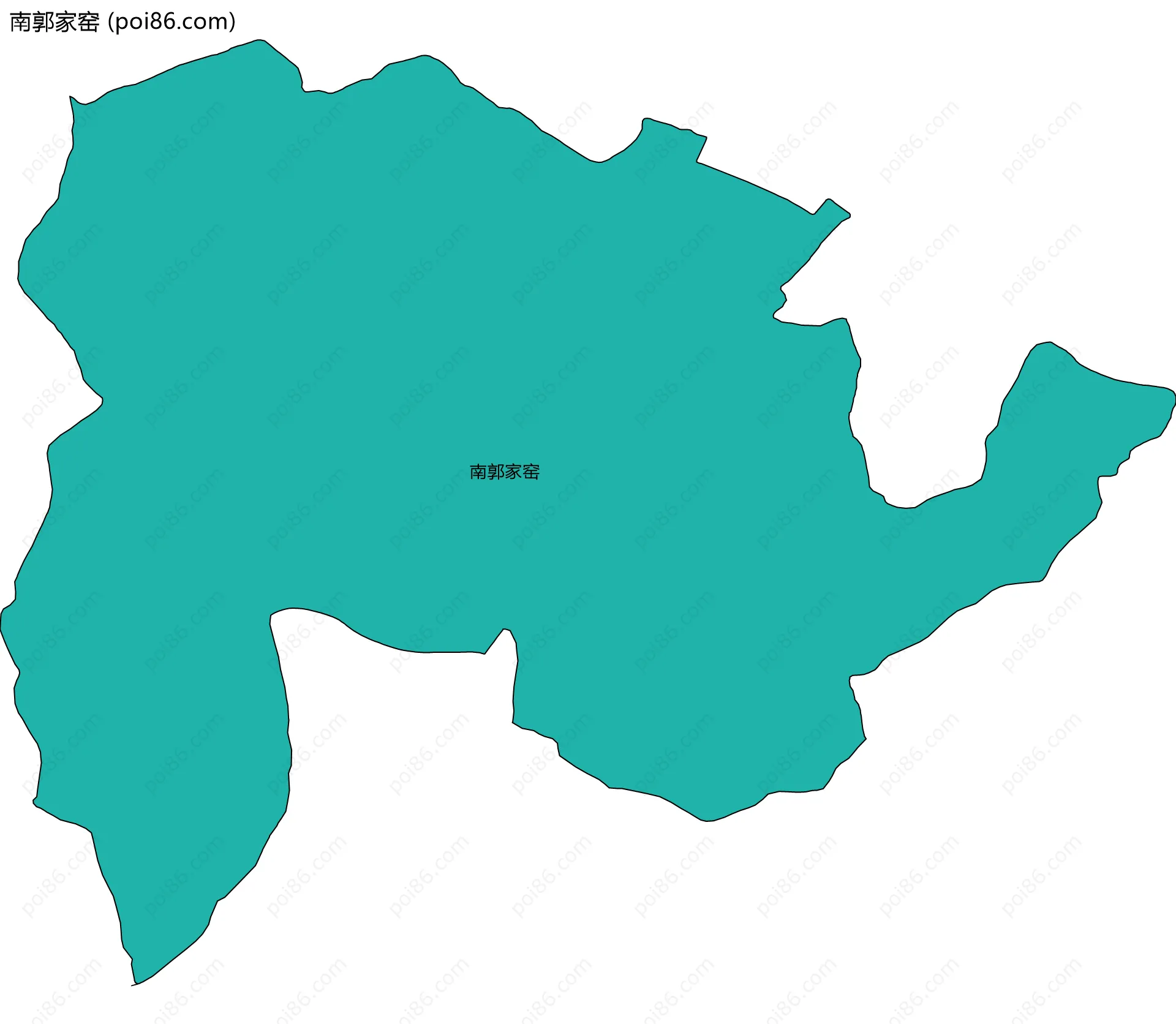 南郭家窑边界地图