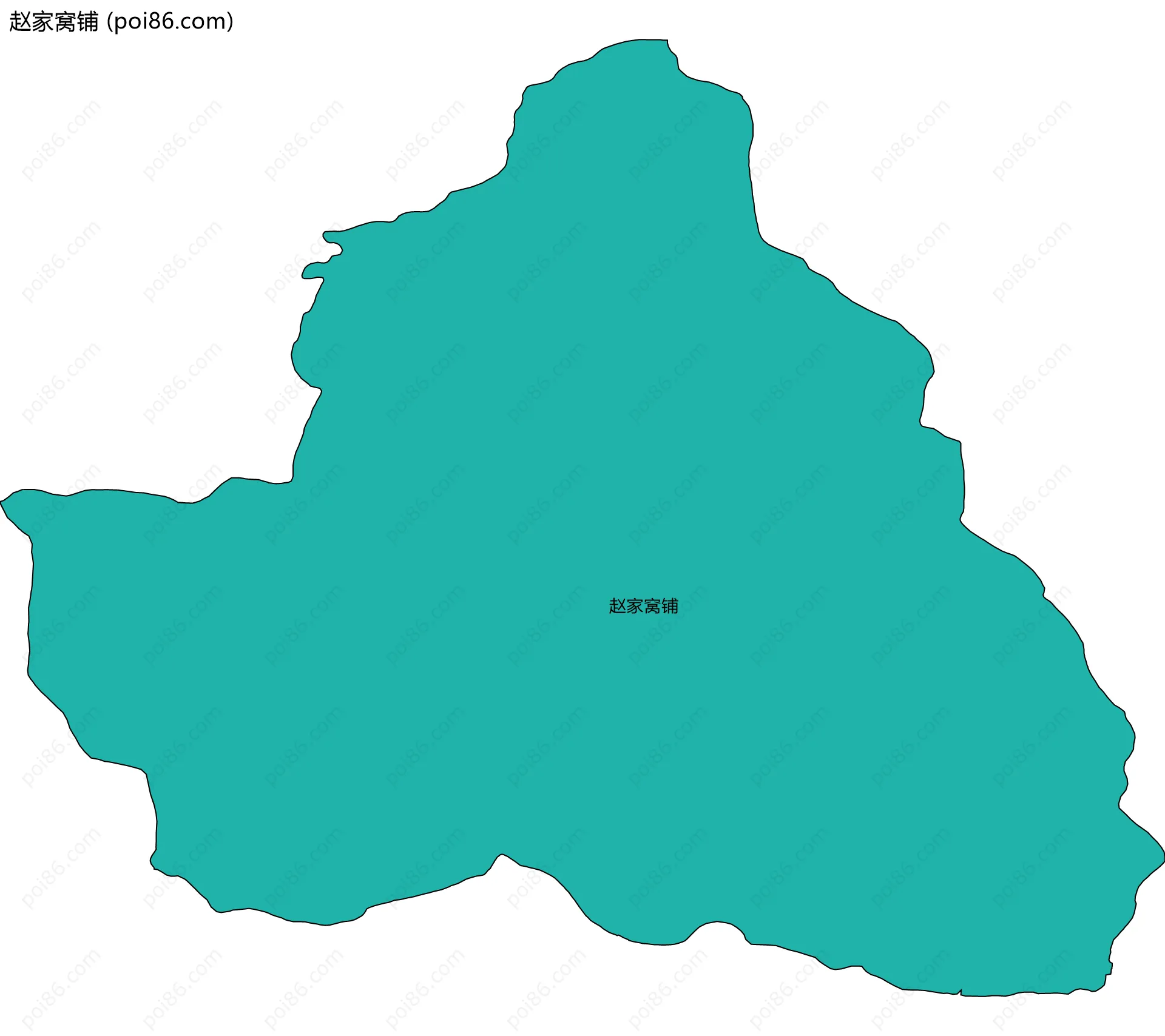 赵家窝铺边界地图