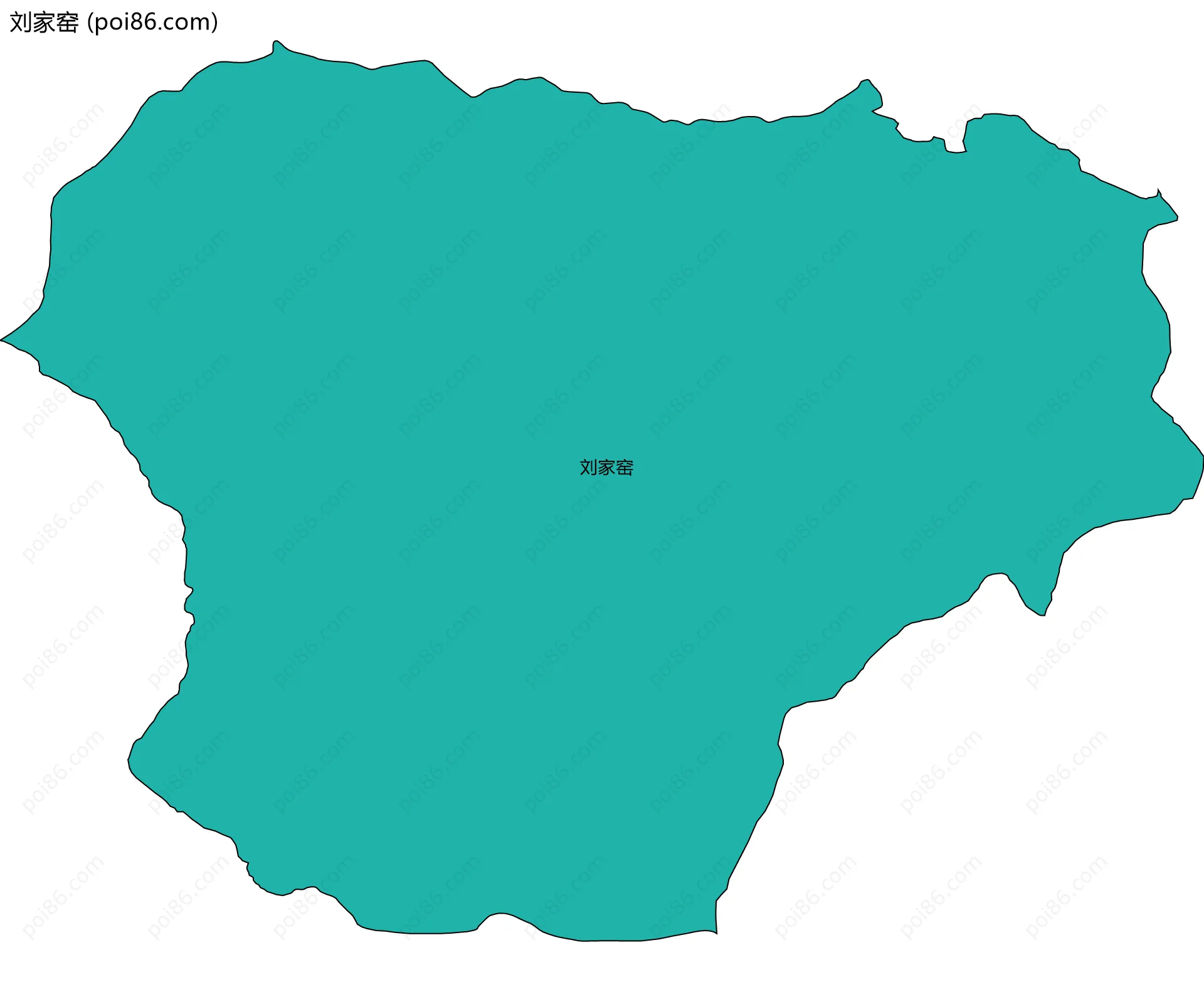 刘家窑边界地图