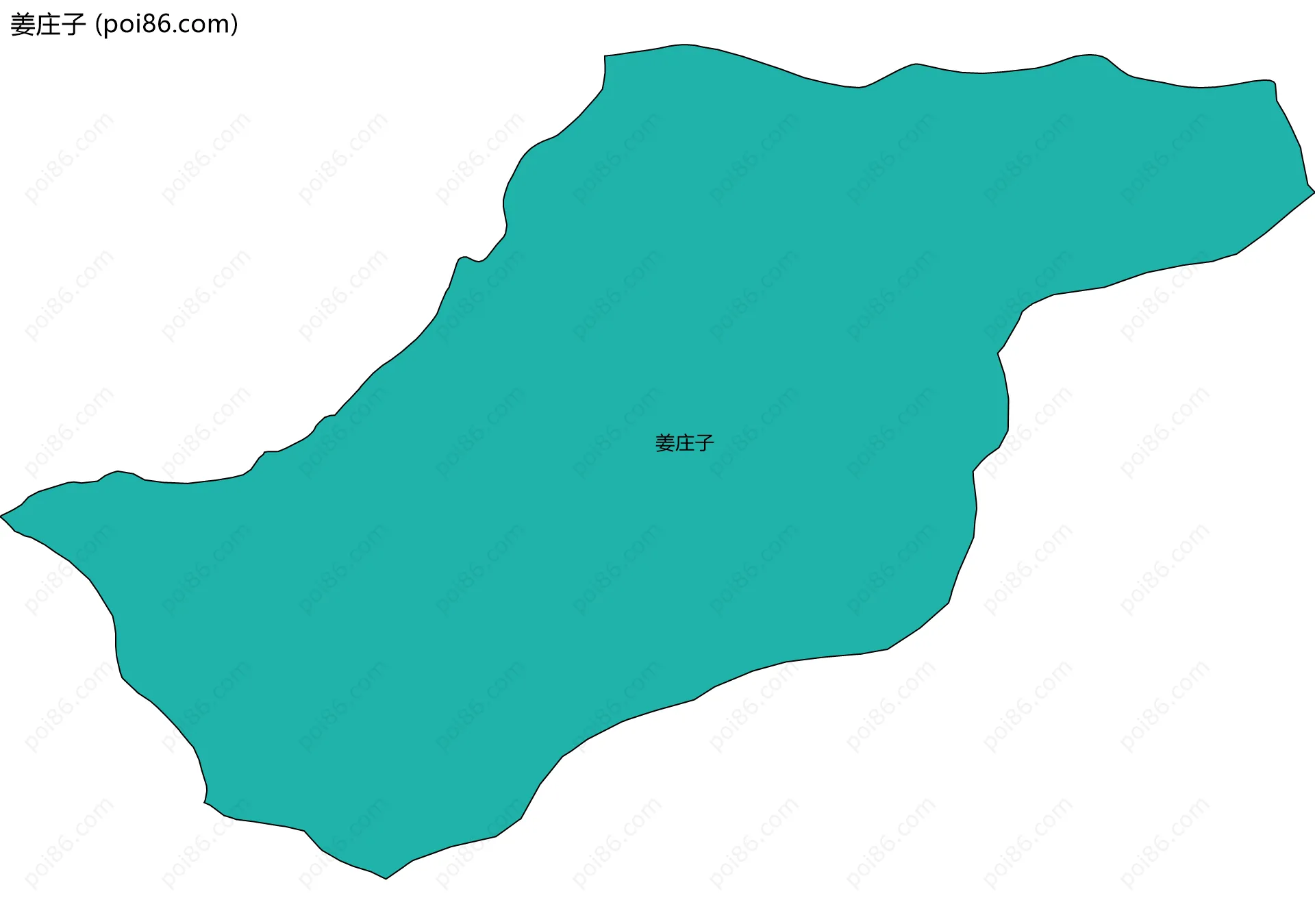 姜庄子边界地图