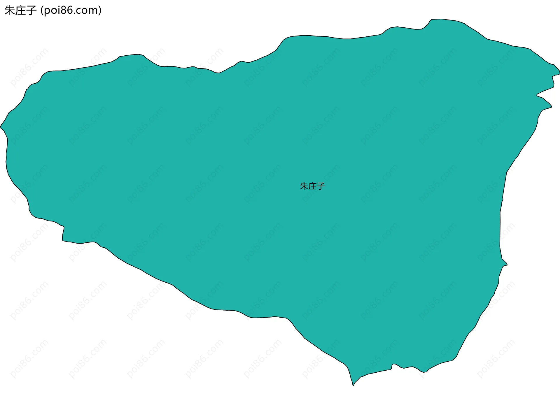 朱庄子边界地图