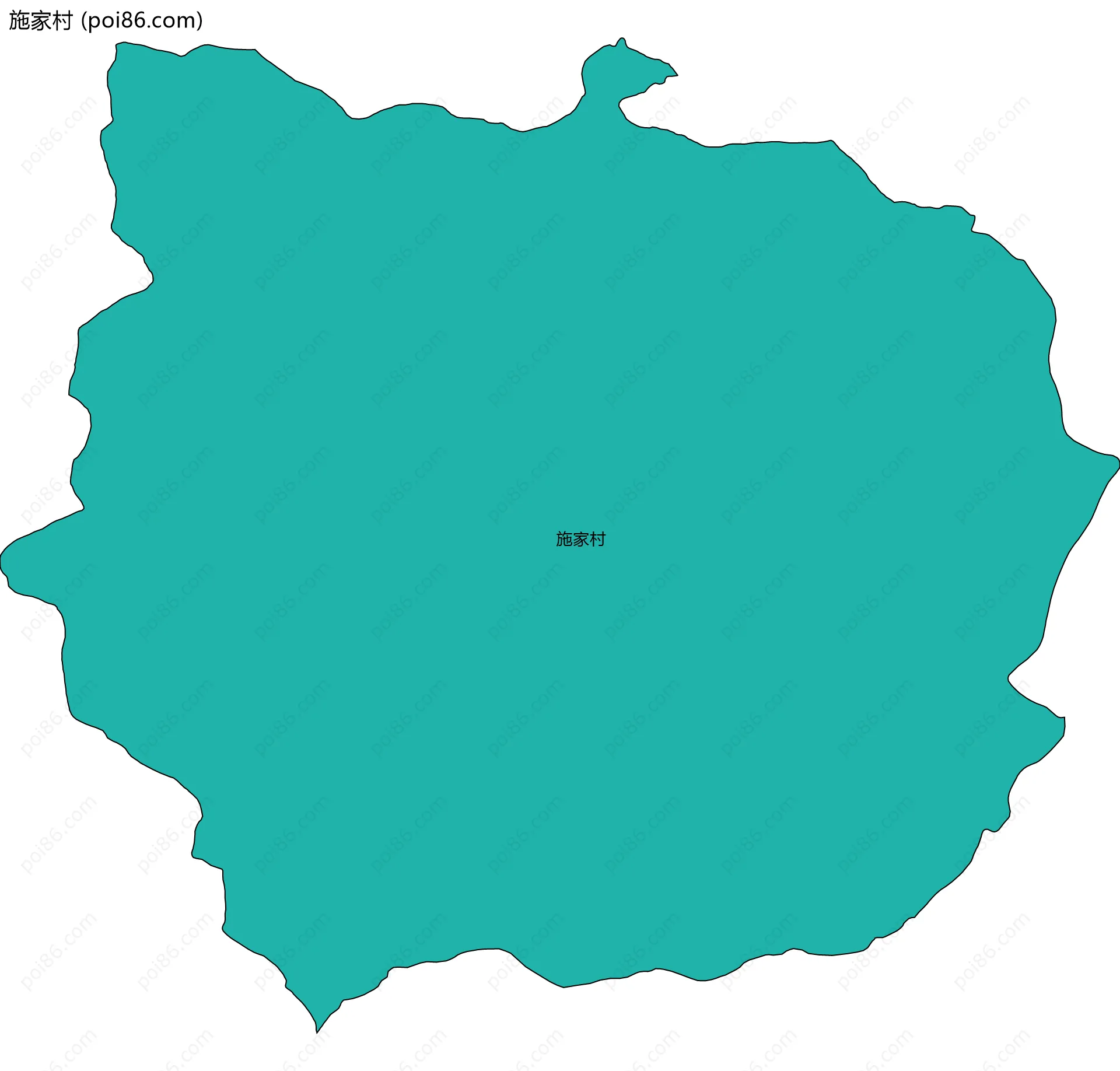 施家村边界地图
