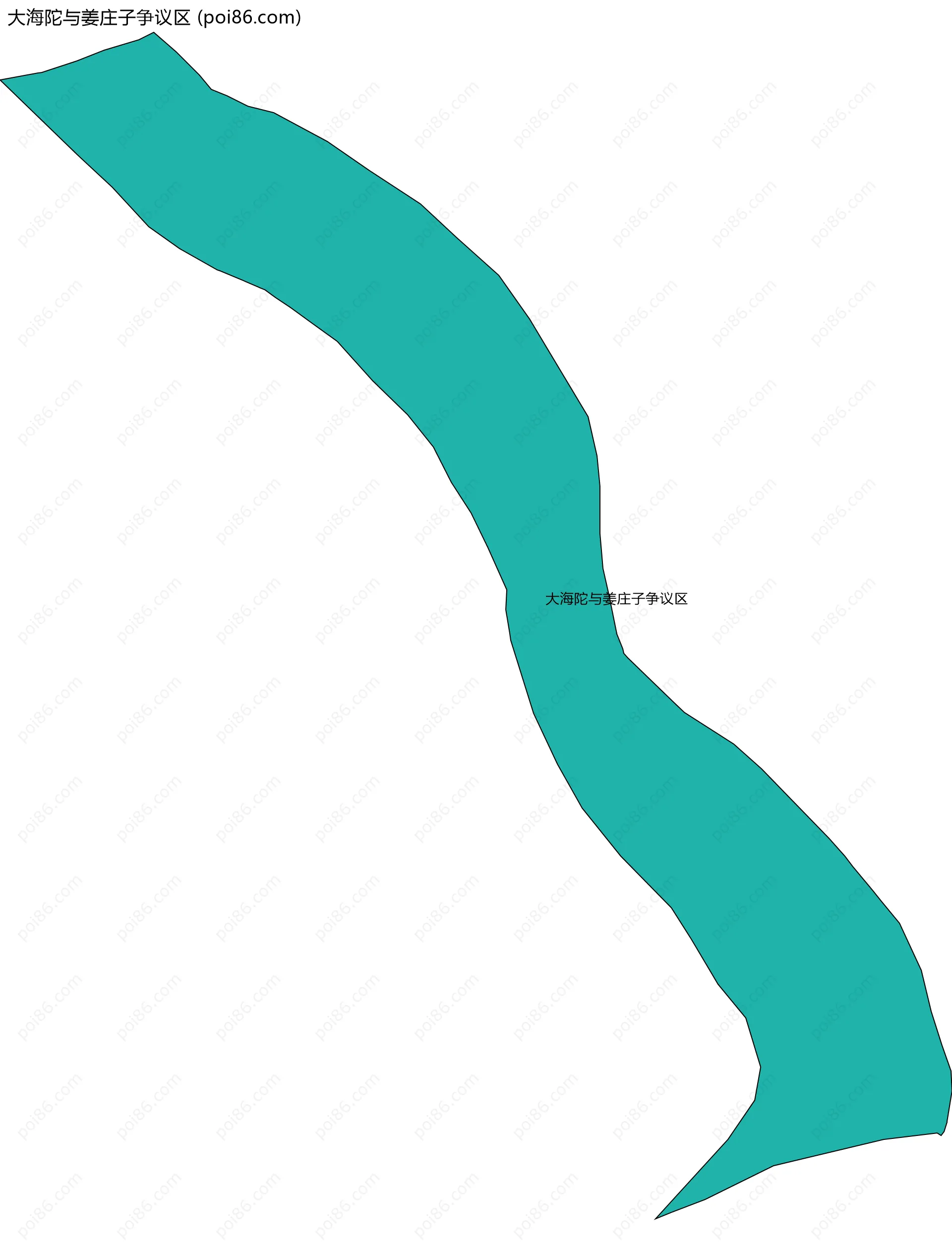 大海陀与姜庄子争议区边界地图