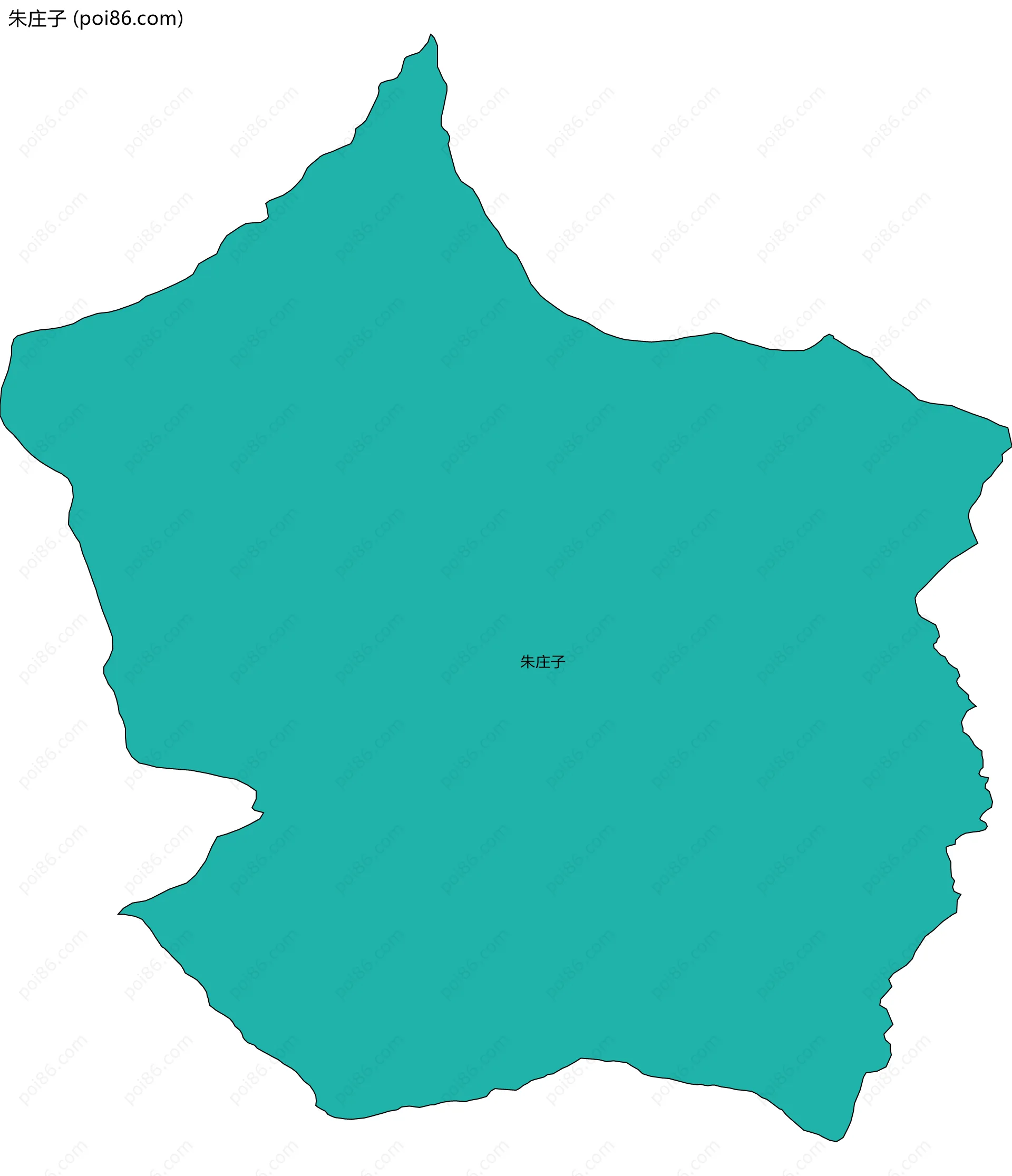 朱庄子边界地图