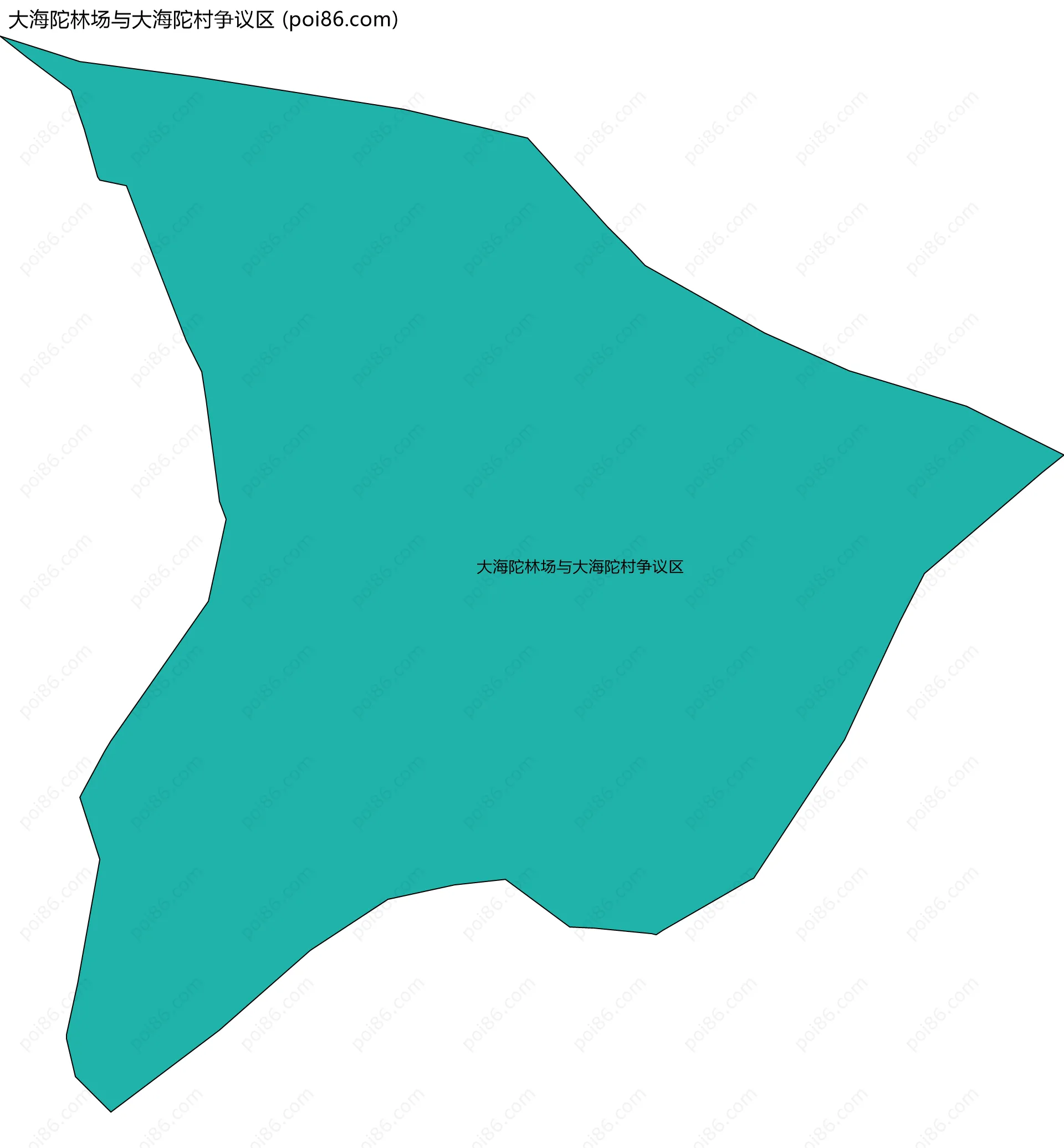 大海陀林场与大海陀村争议区边界地图