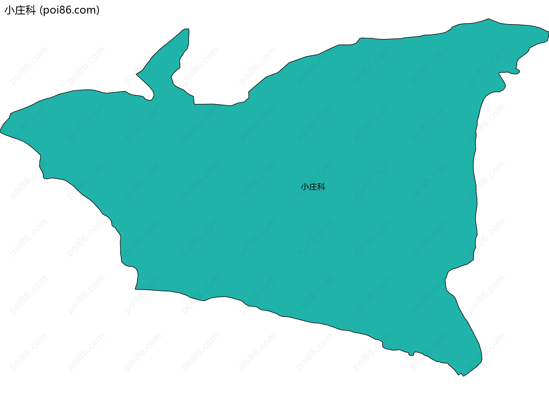 小庄科边界地图