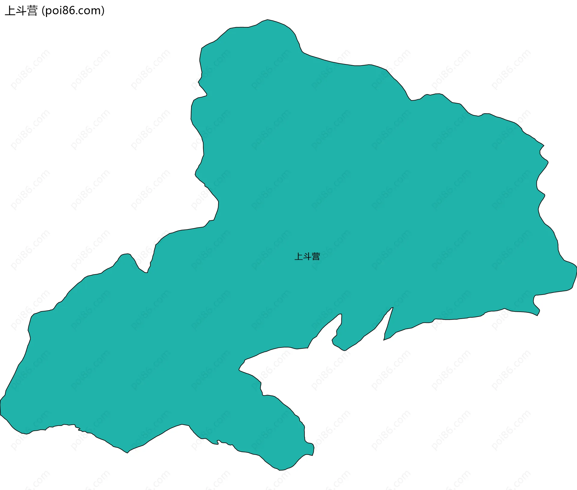 上斗营边界地图