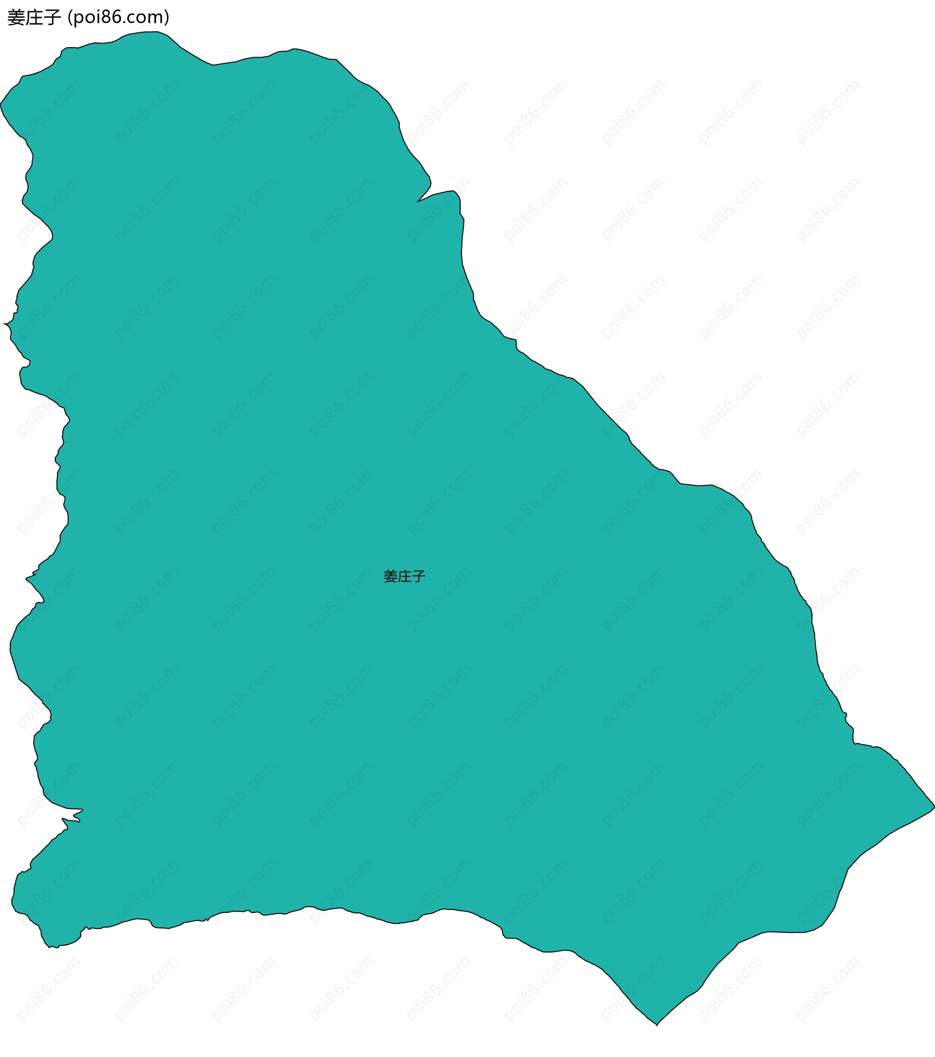 姜庄子边界地图