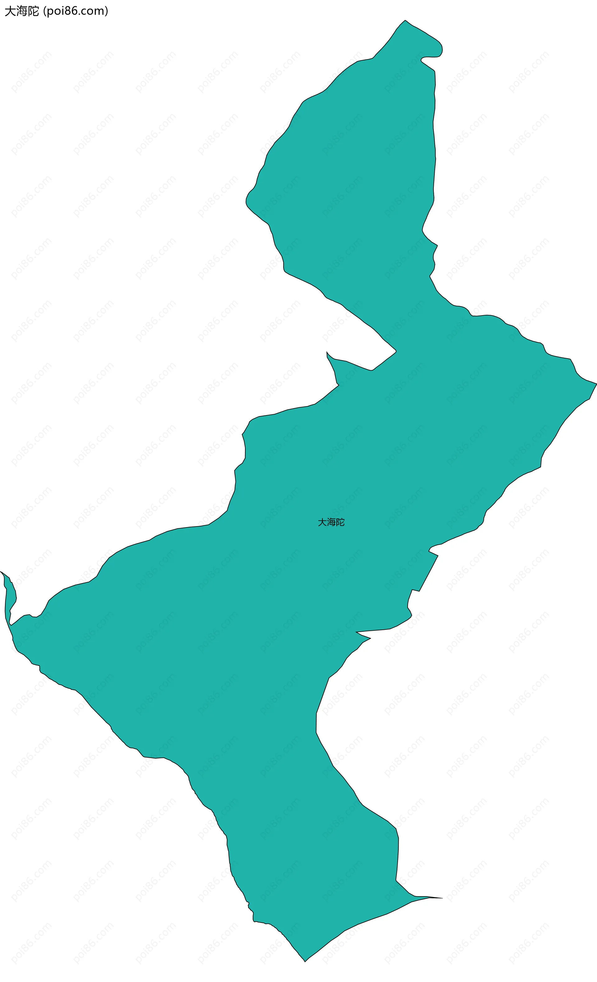 大海陀边界地图