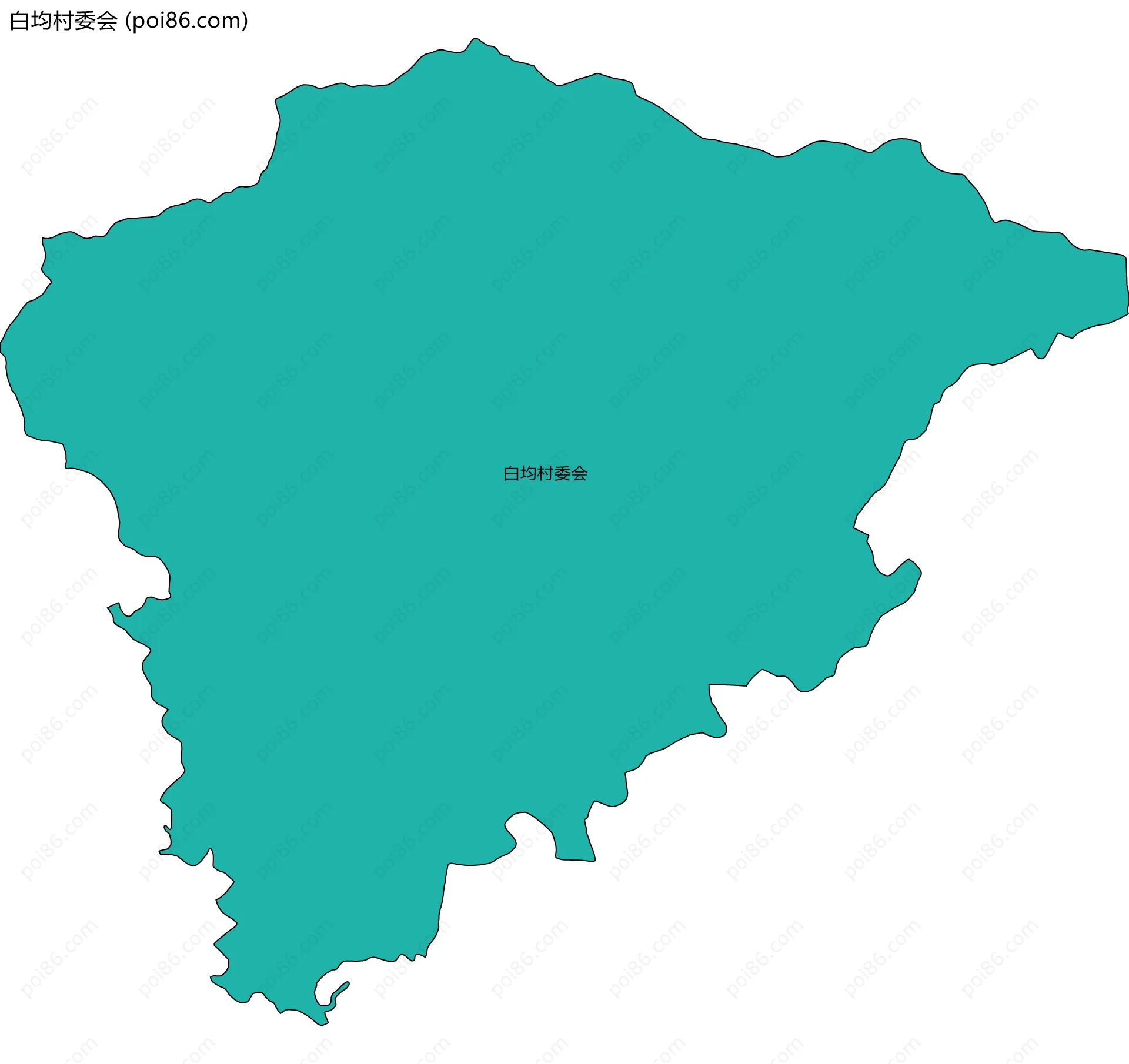 白均村委会边界地图