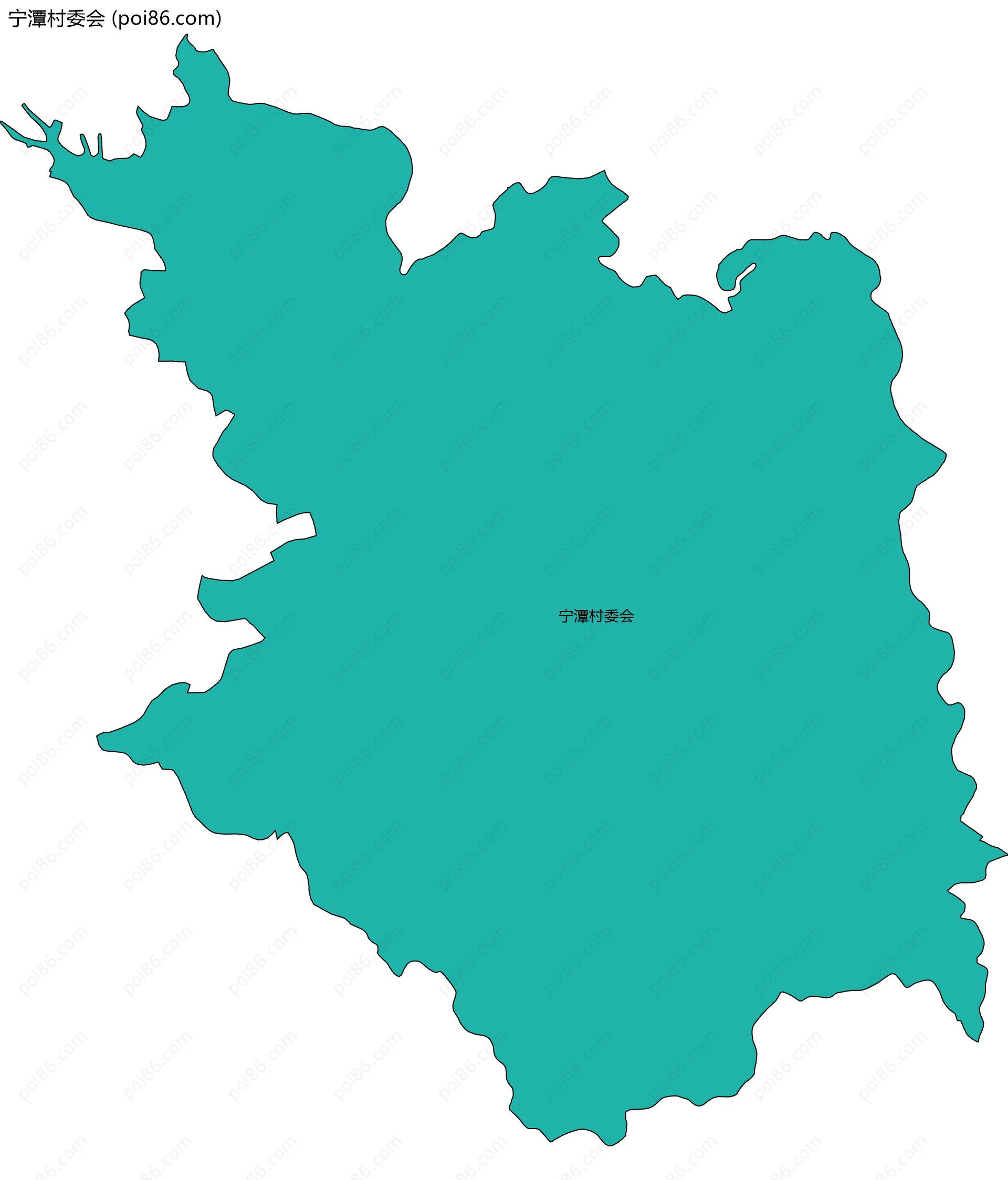 宁潭村委会边界地图
