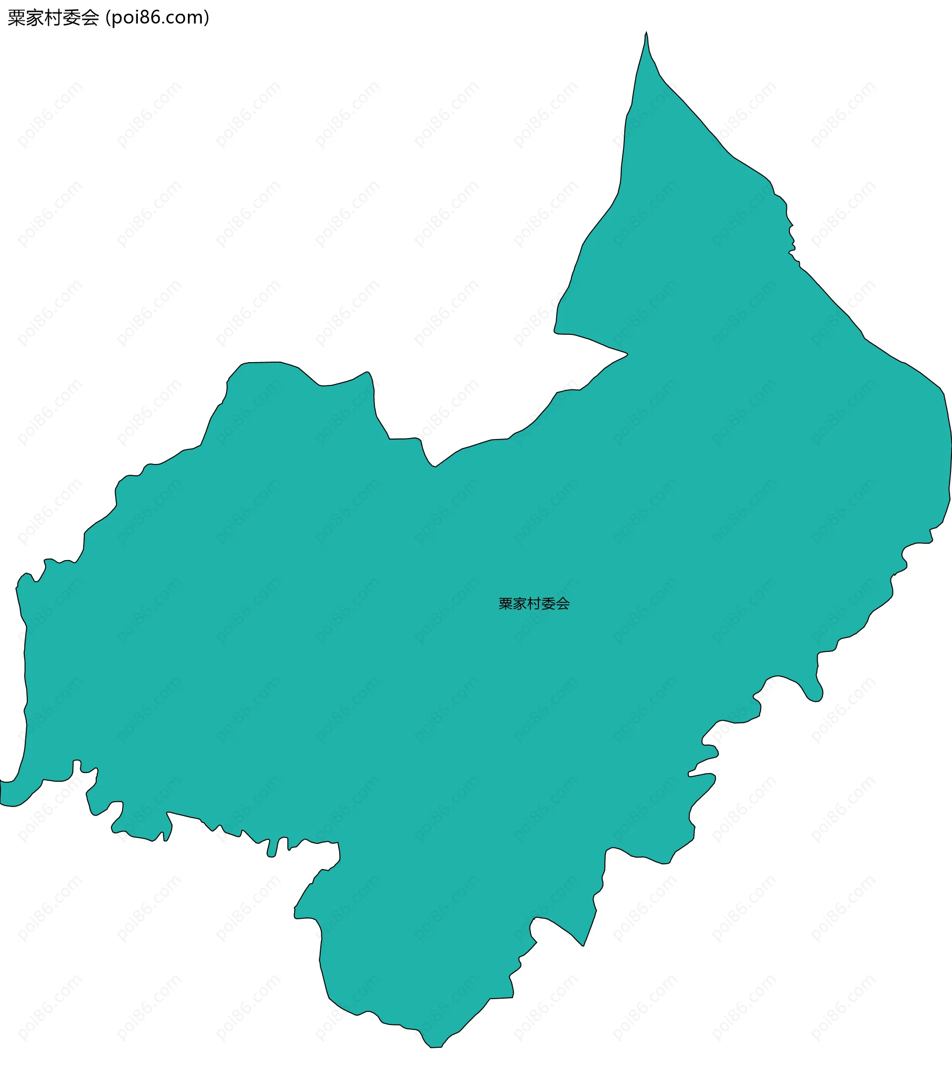 粟家村委会边界地图