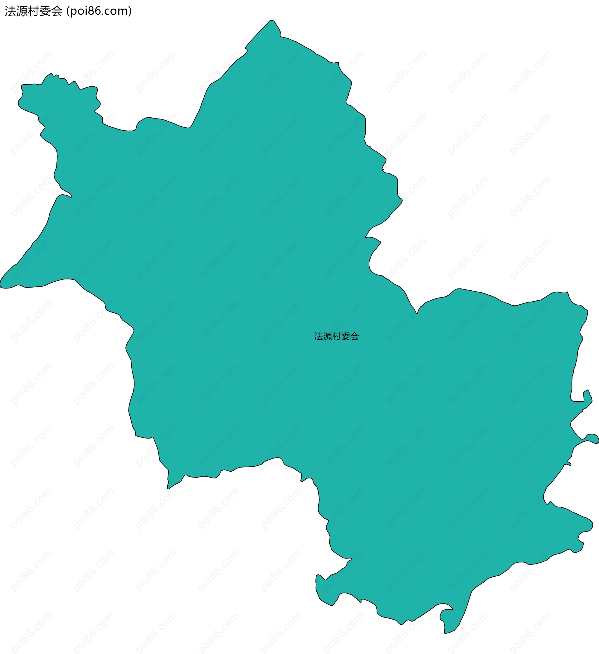 法源村委会边界地图