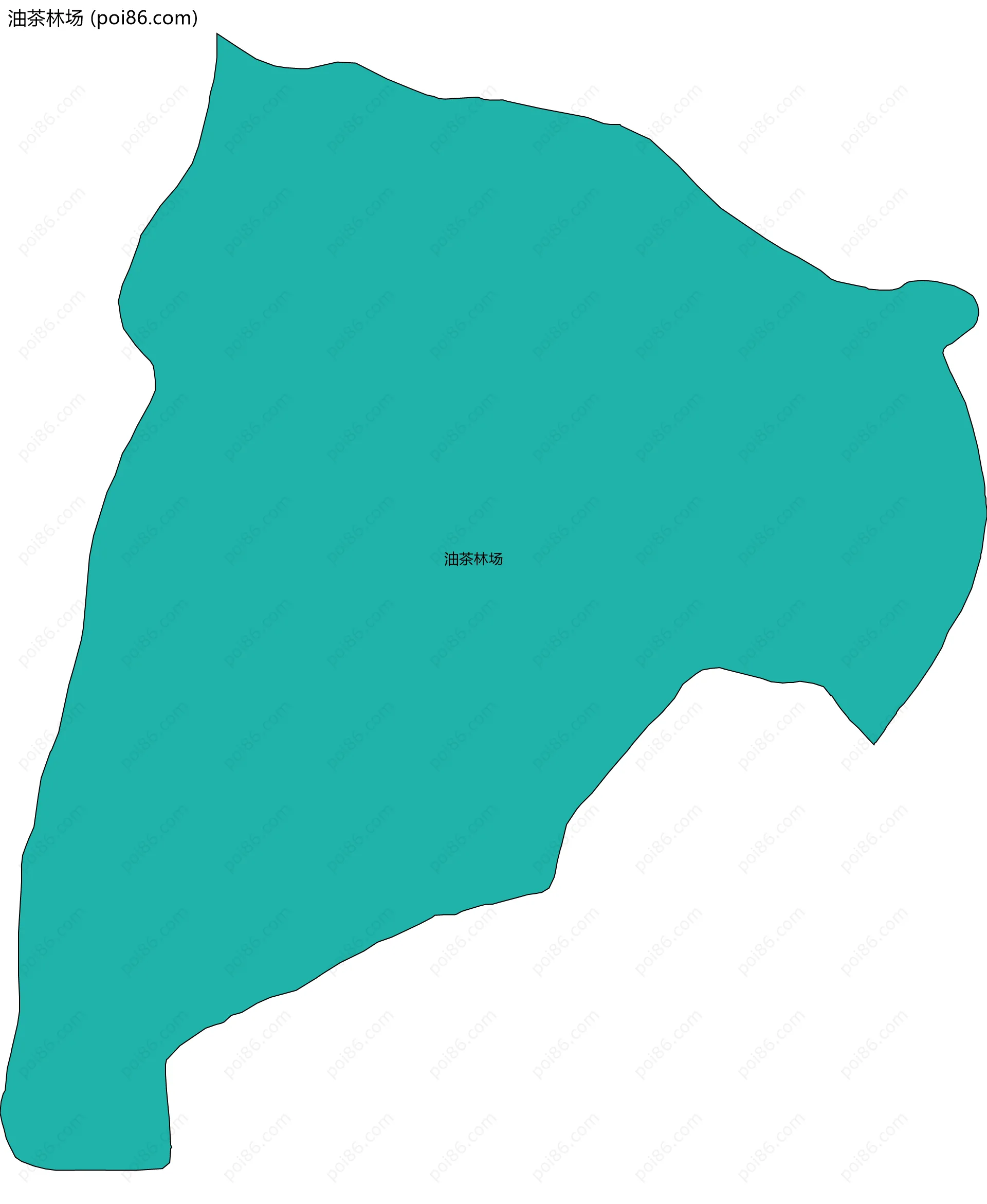 油茶林场边界地图