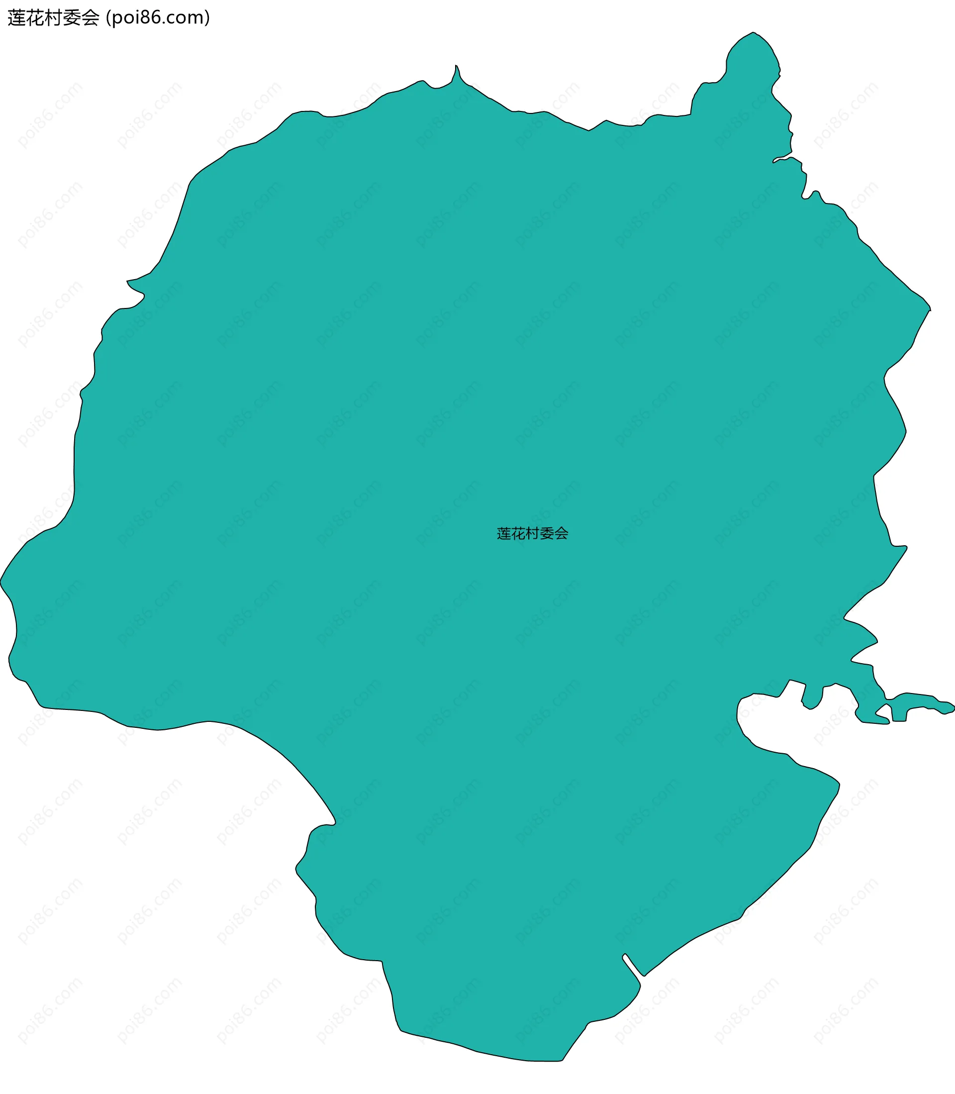莲花村委会边界地图