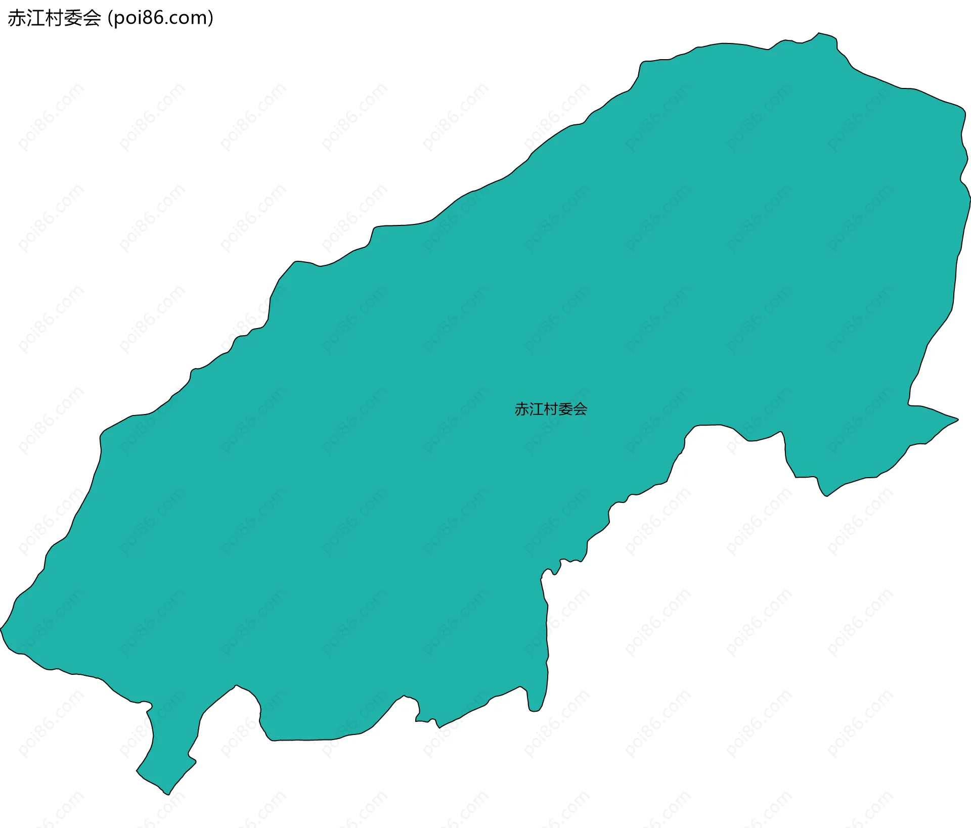 赤江村委会边界地图