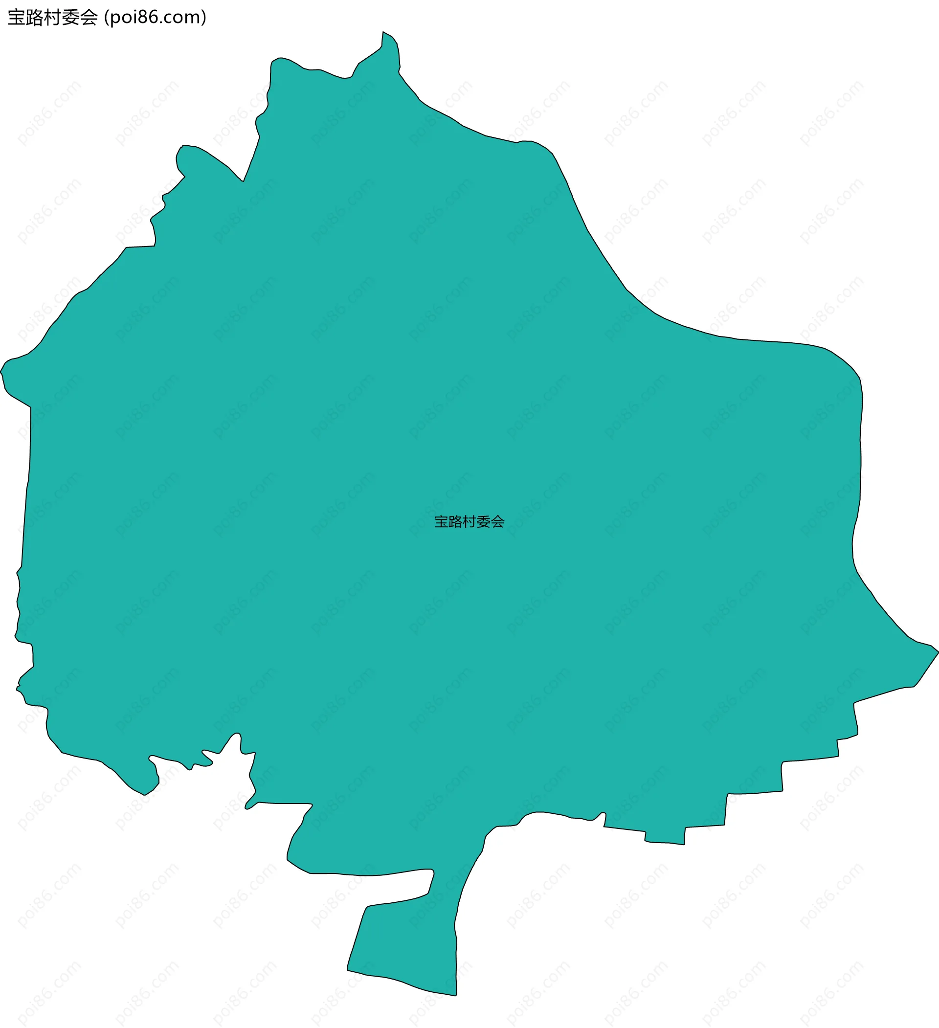 宝路村委会边界地图