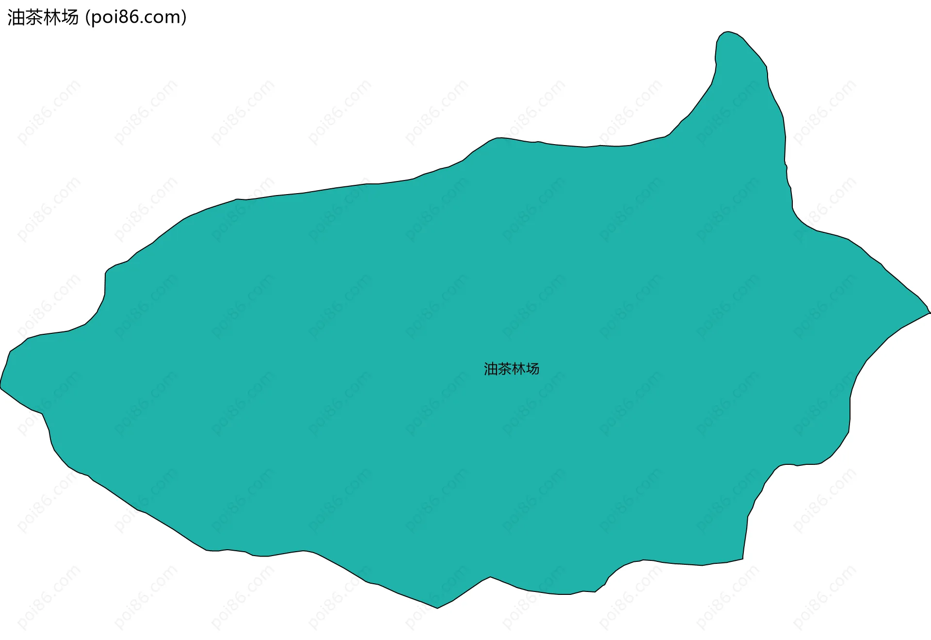 油茶林场边界地图