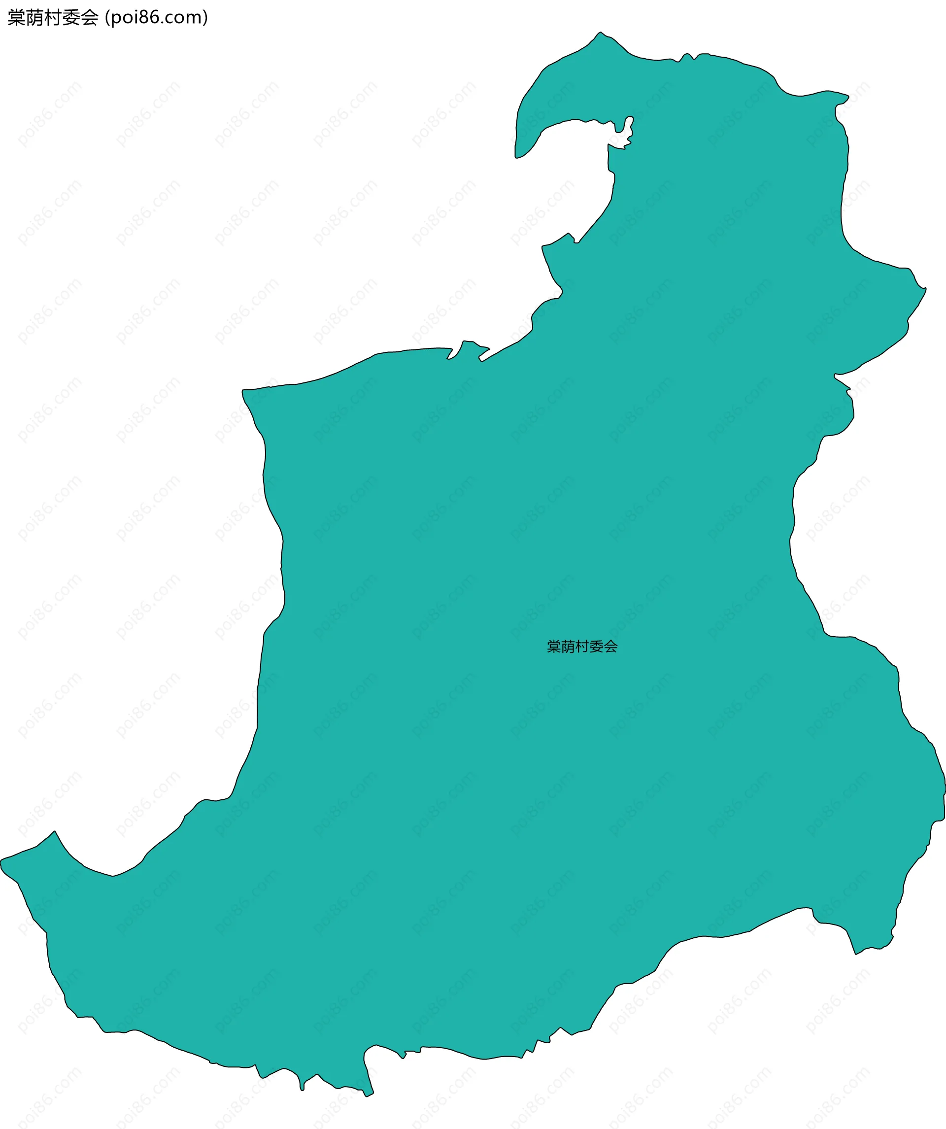 棠荫村委会边界地图