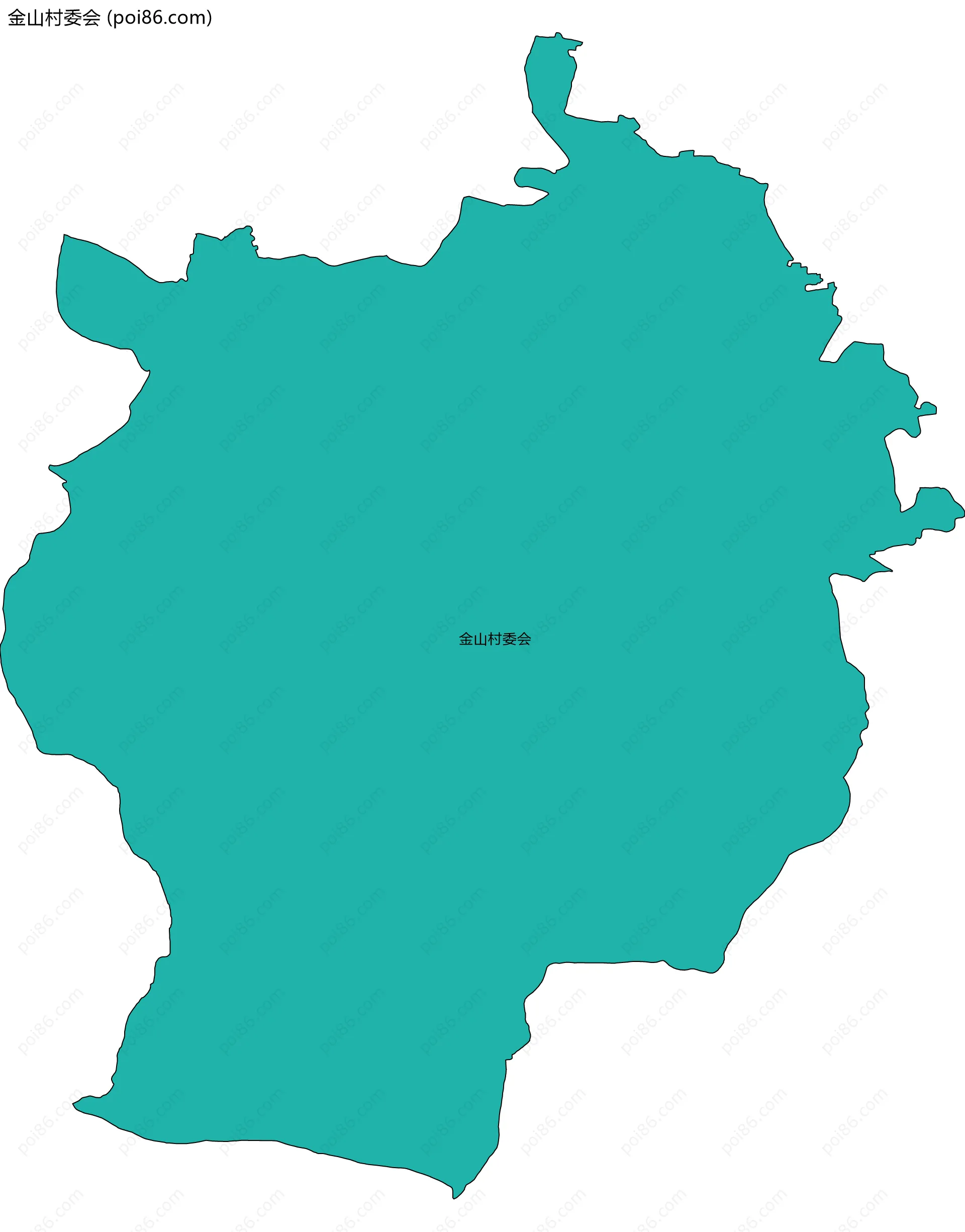 金山村委会边界地图