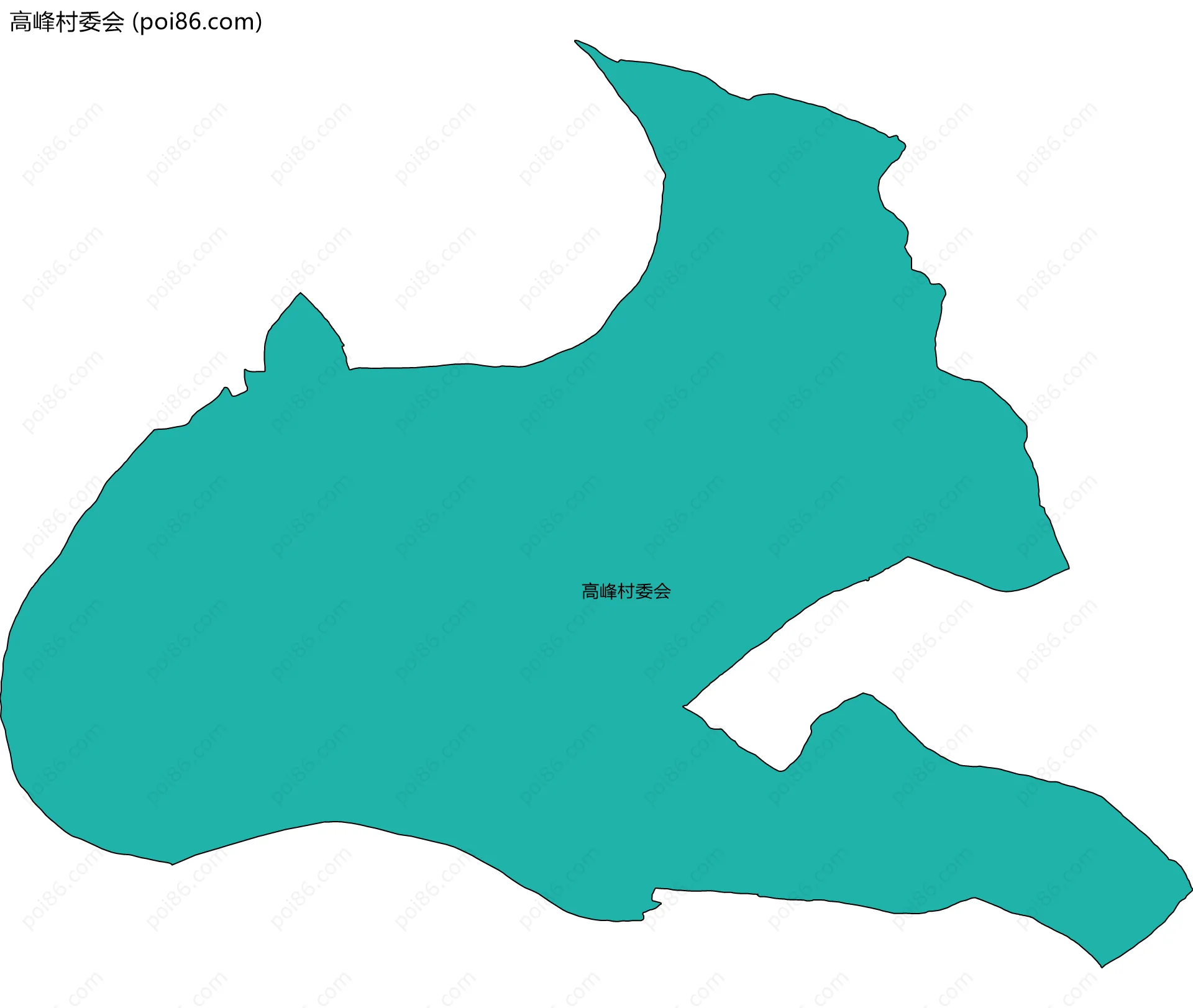 高峰村委会边界地图
