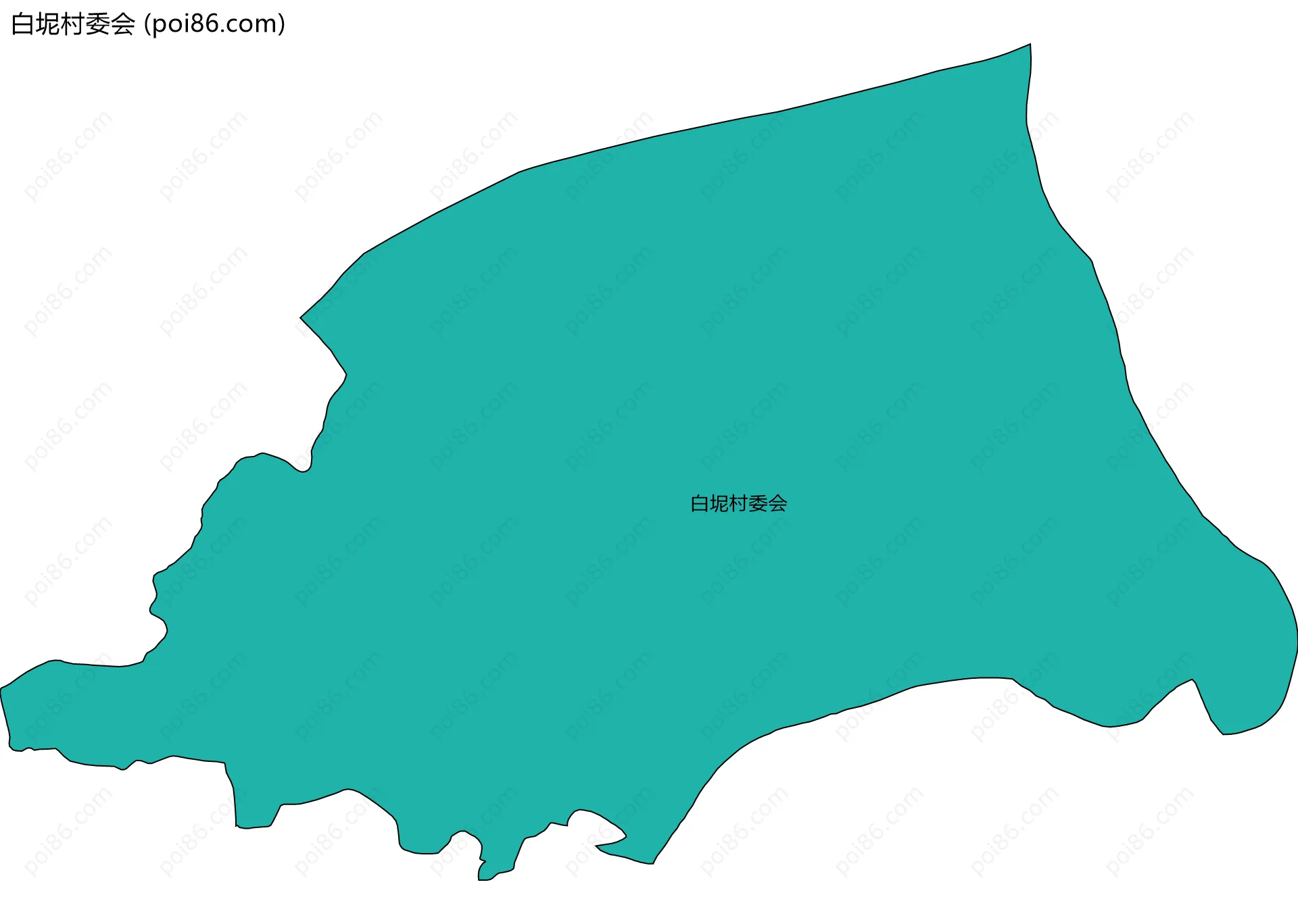 白坭村委会边界地图