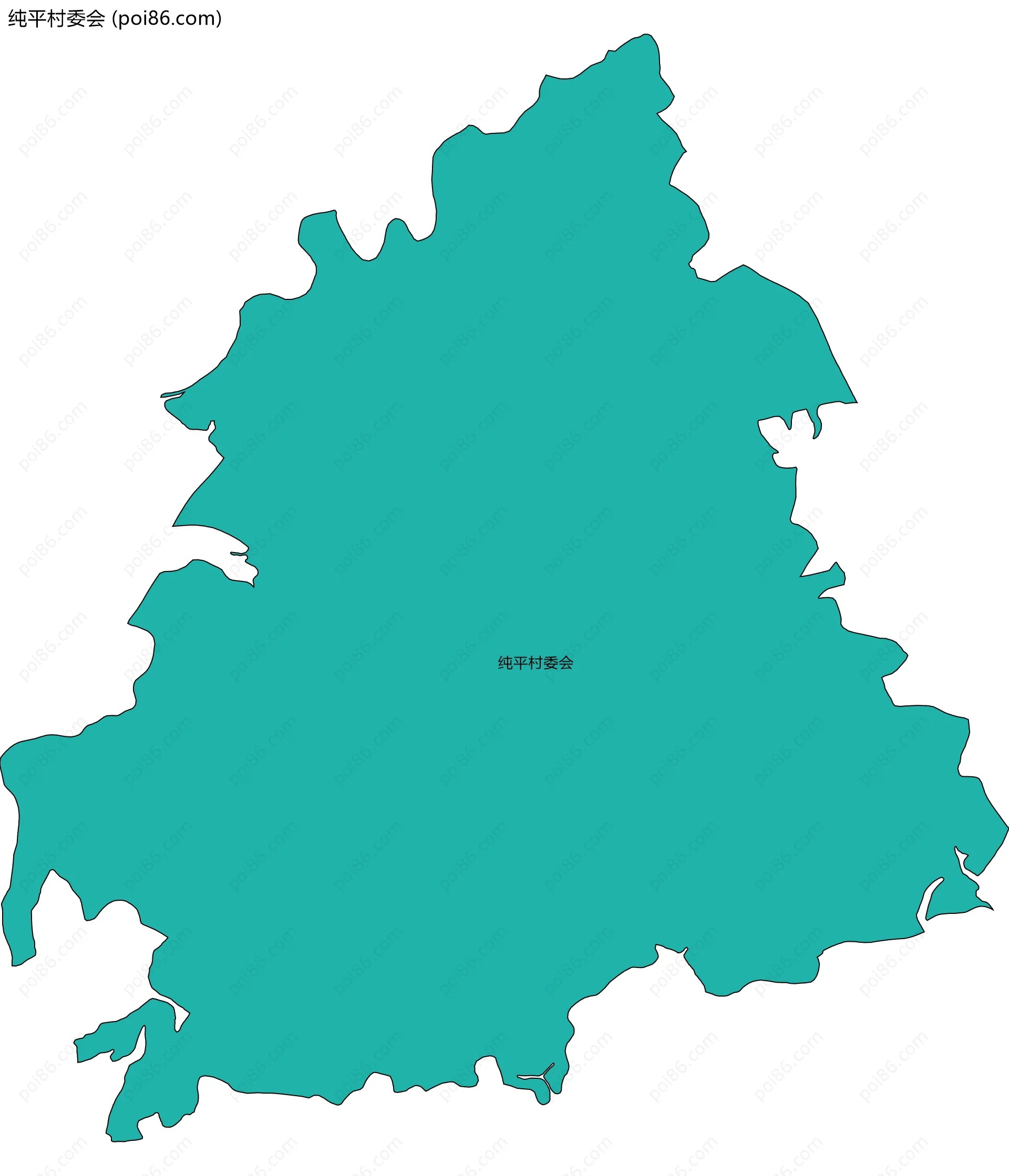 纯平村委会边界地图