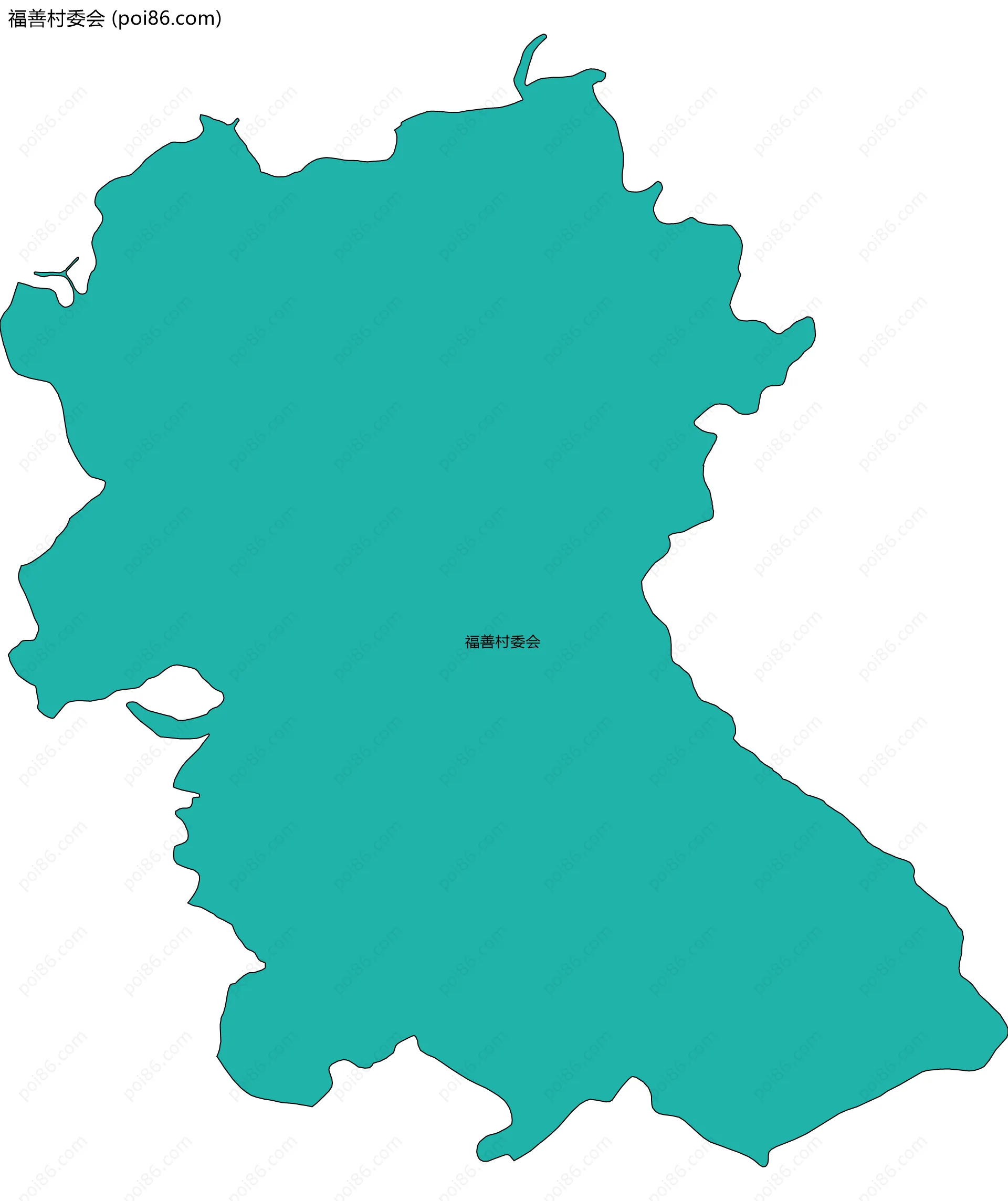 福善村委会边界地图