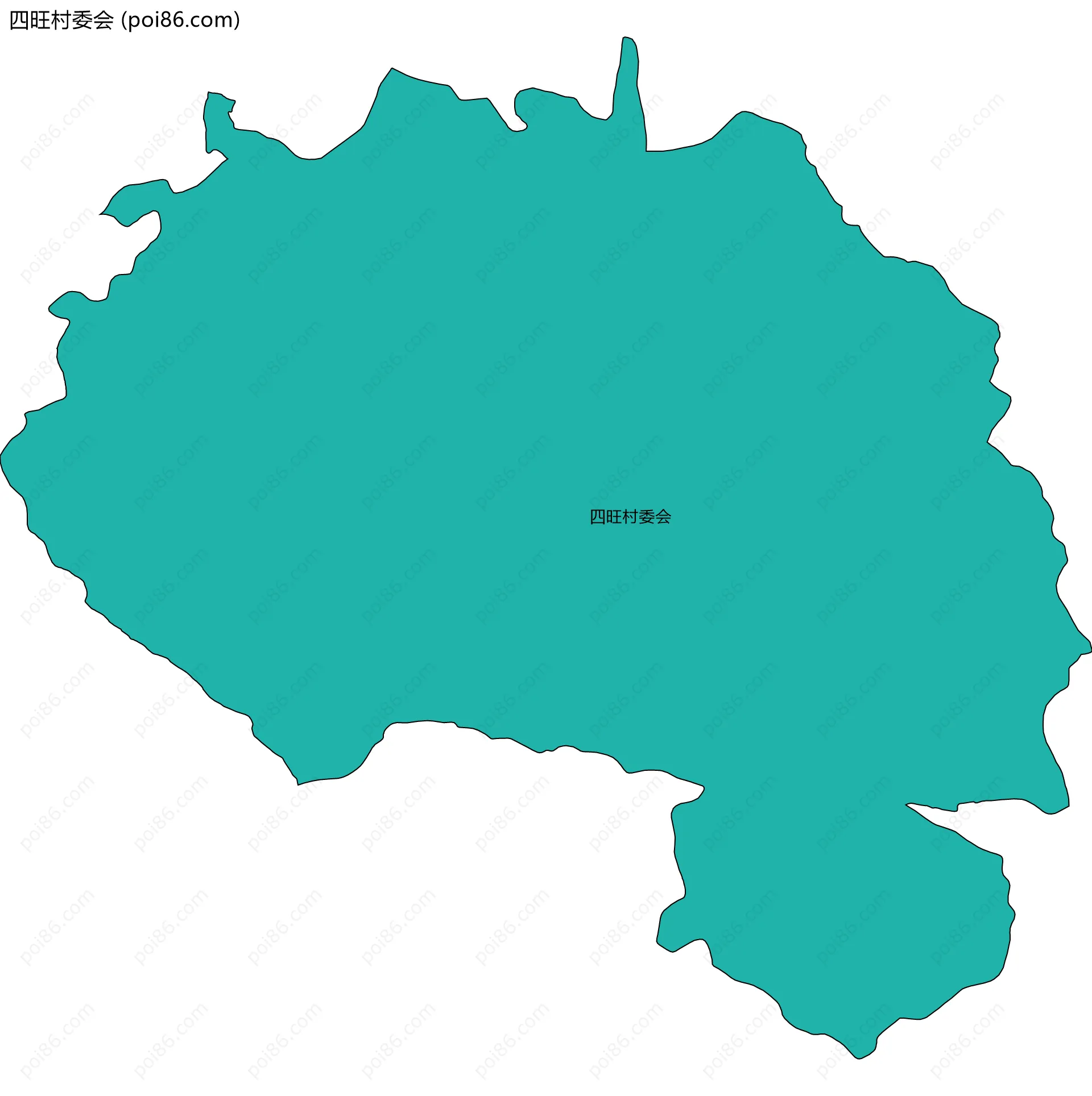 四旺村委会边界地图