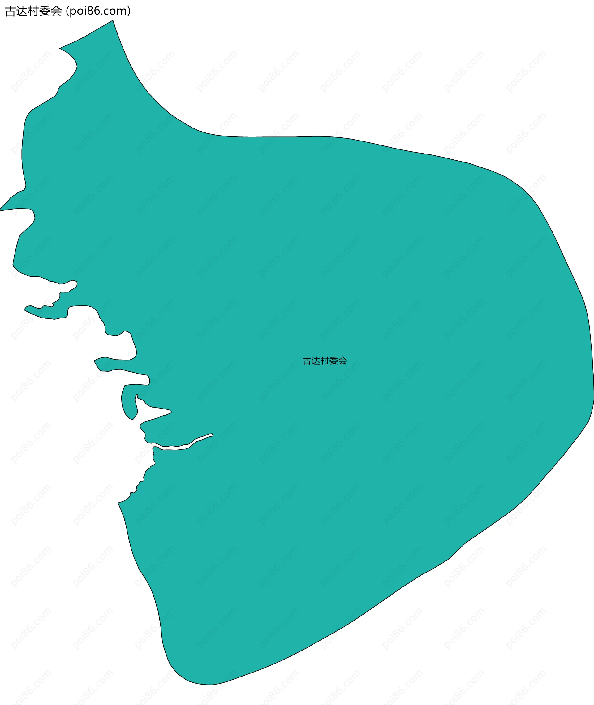 古达村委会边界地图