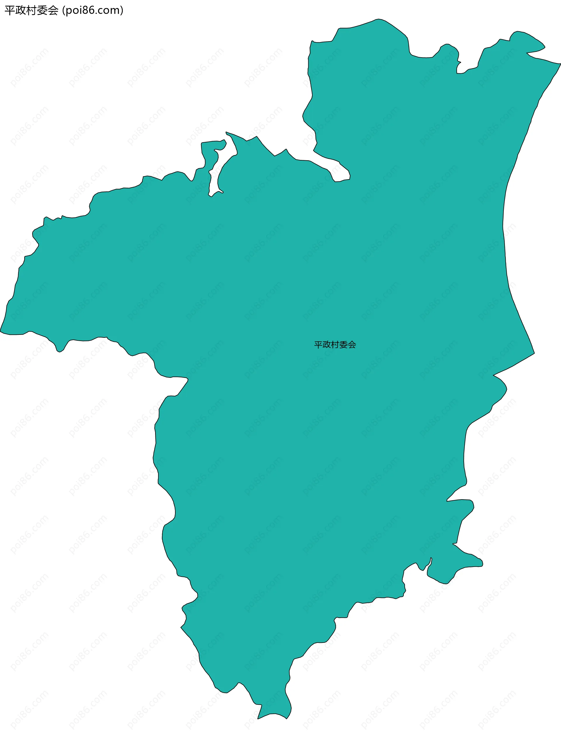 平政村委会边界地图