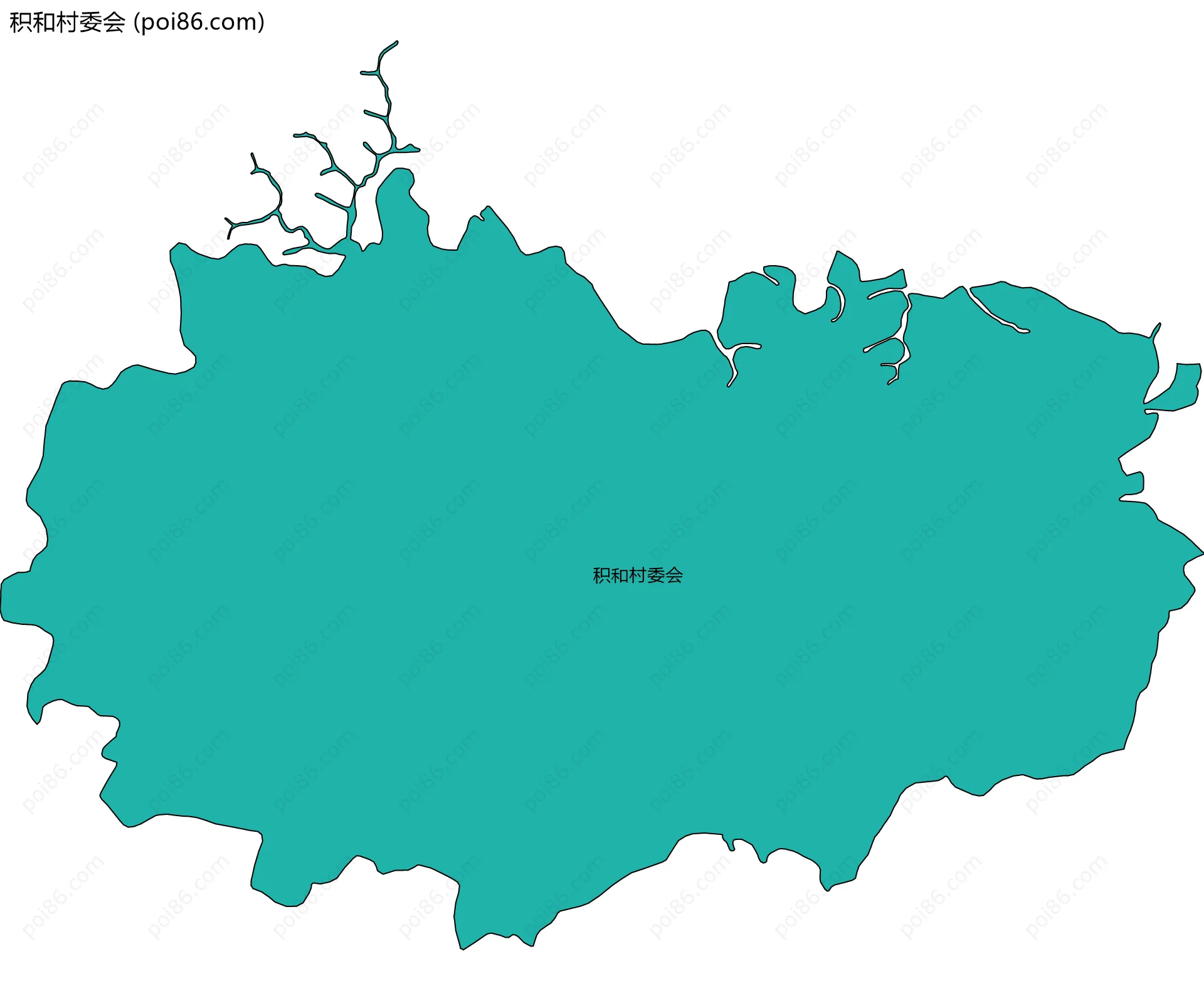 积和村委会边界地图