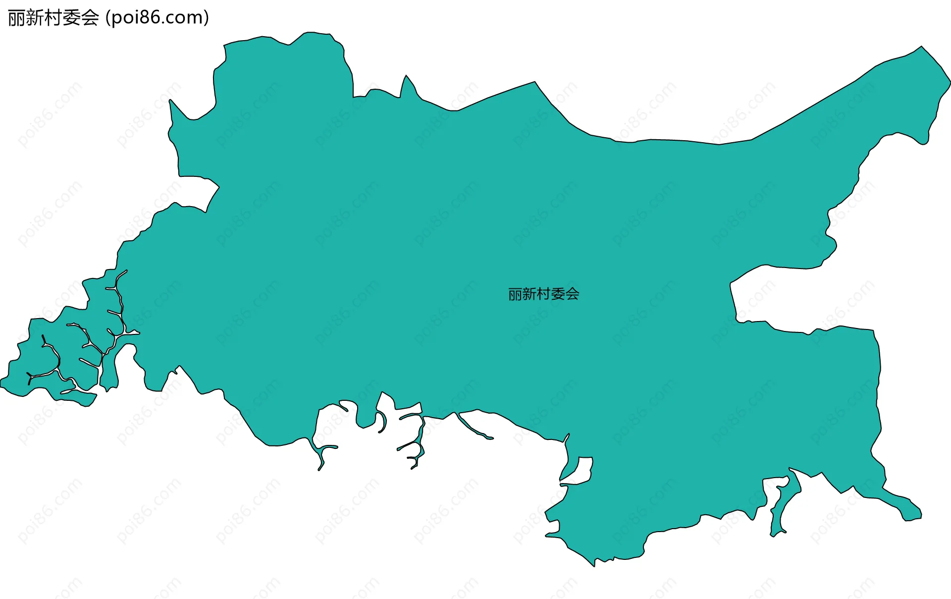 丽新村委会边界地图