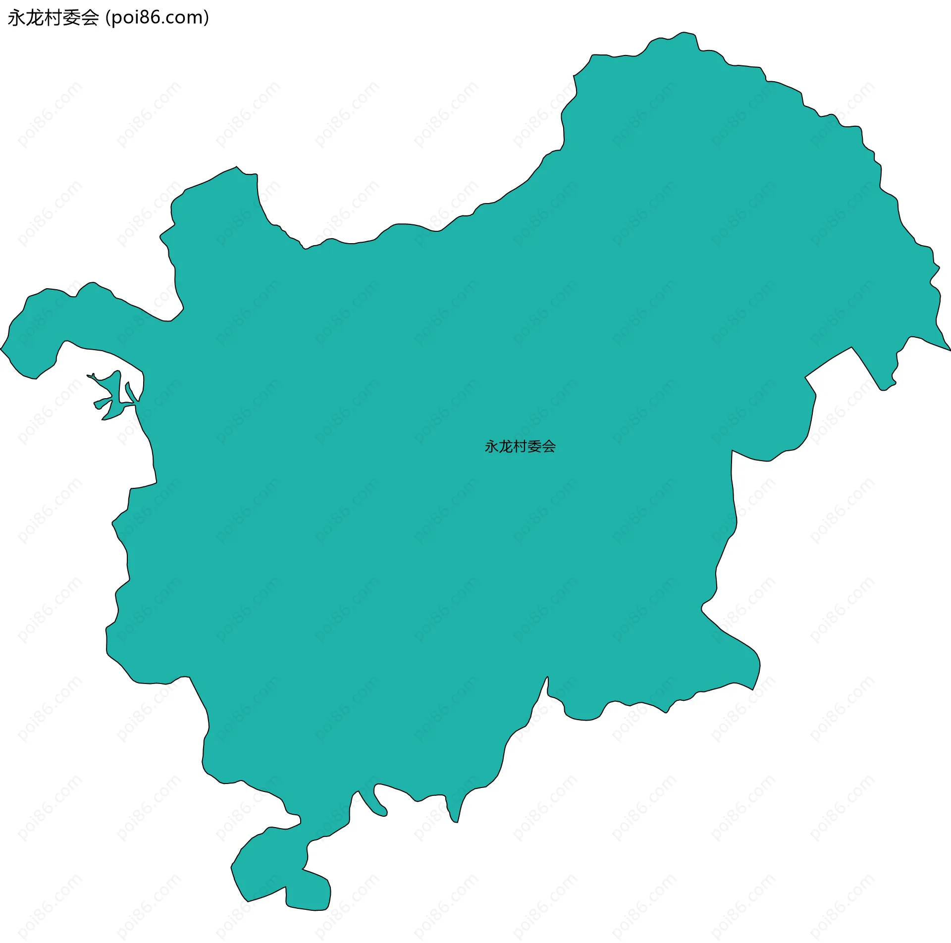 永龙村委会边界地图