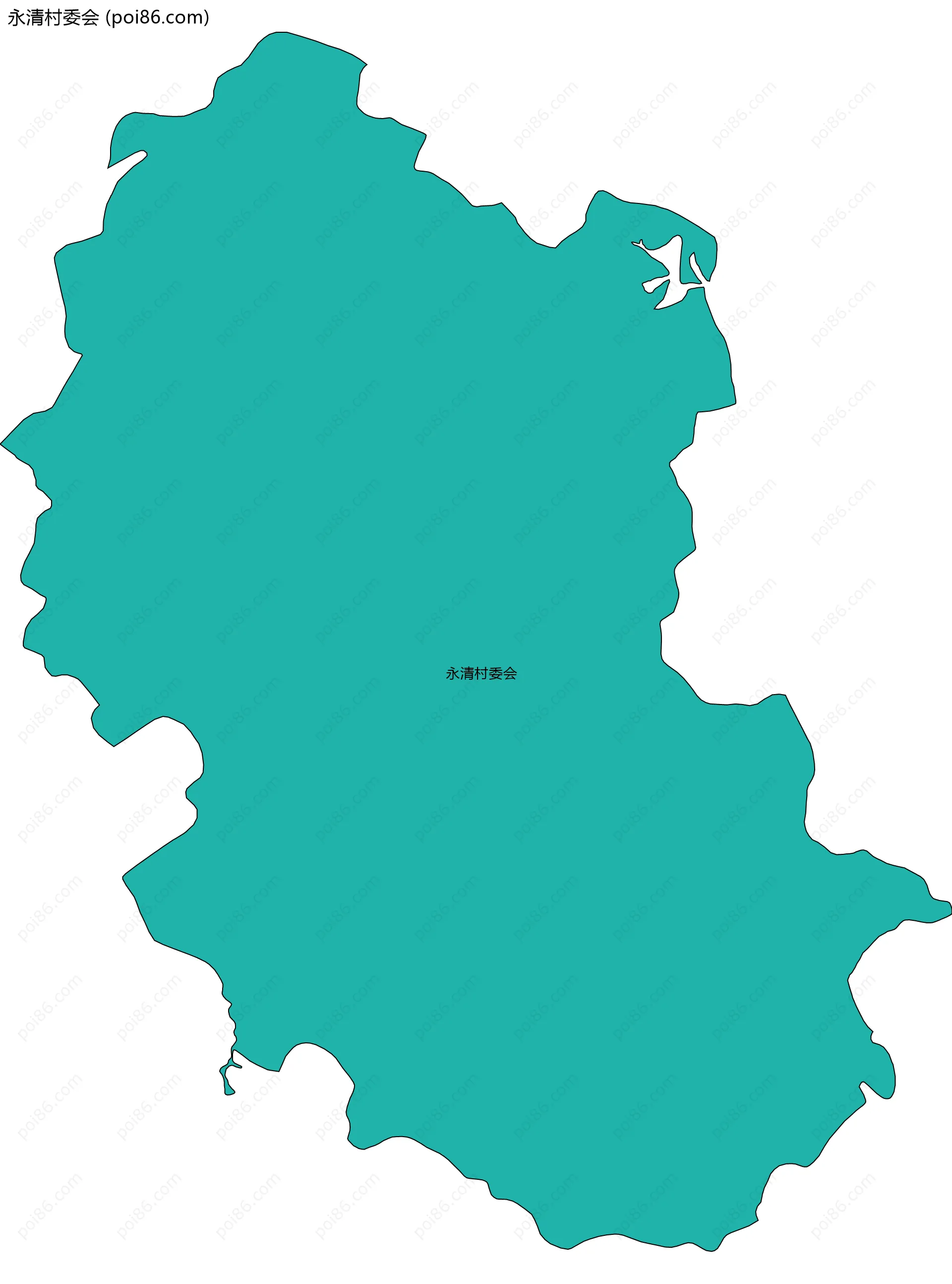 永清村委会边界地图