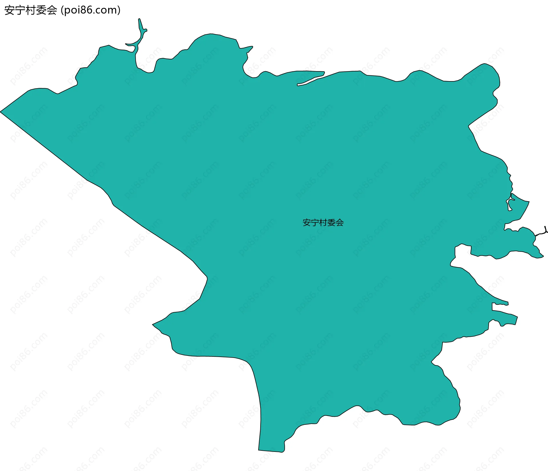 安宁村委会边界地图