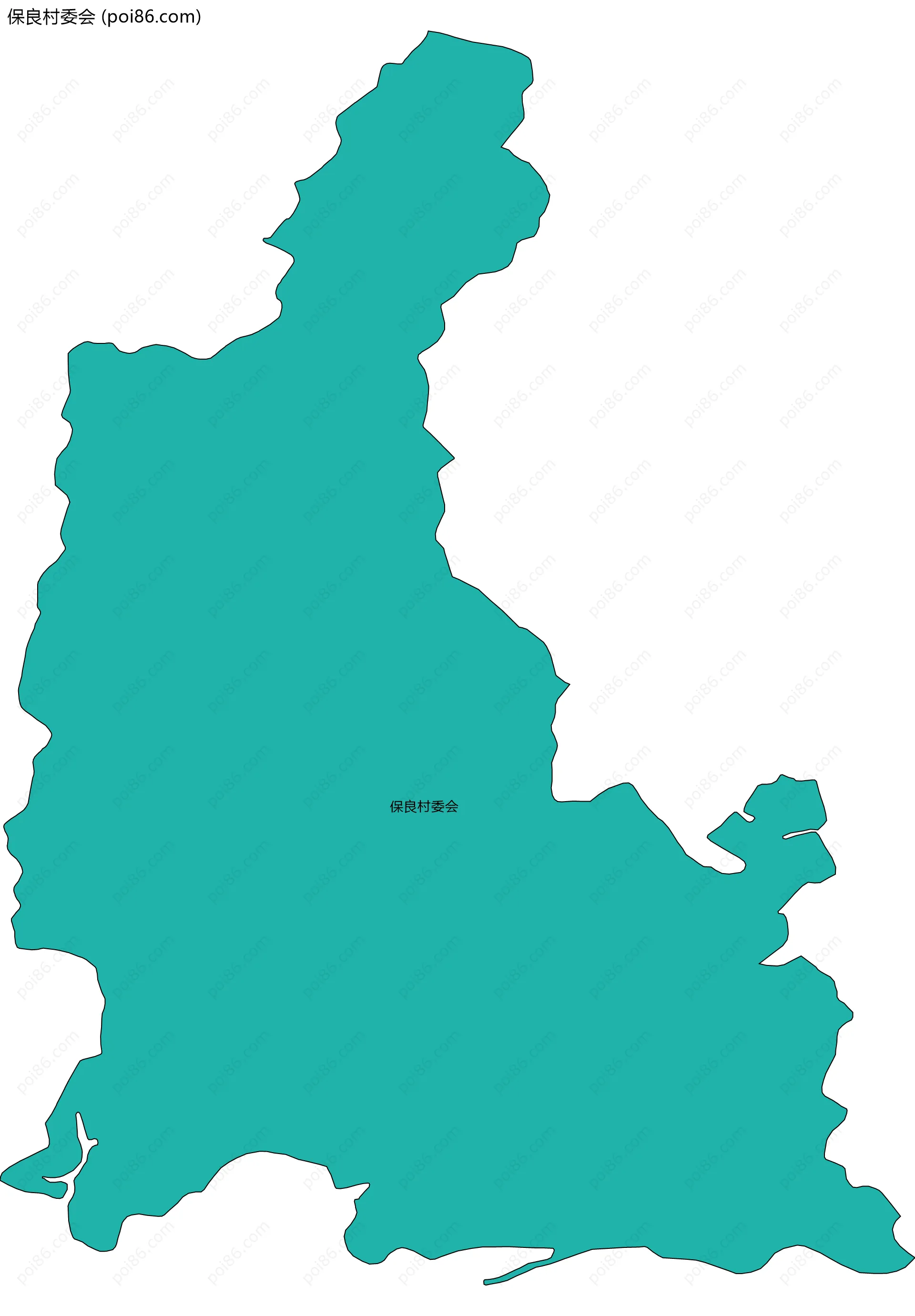 保良村委会边界地图