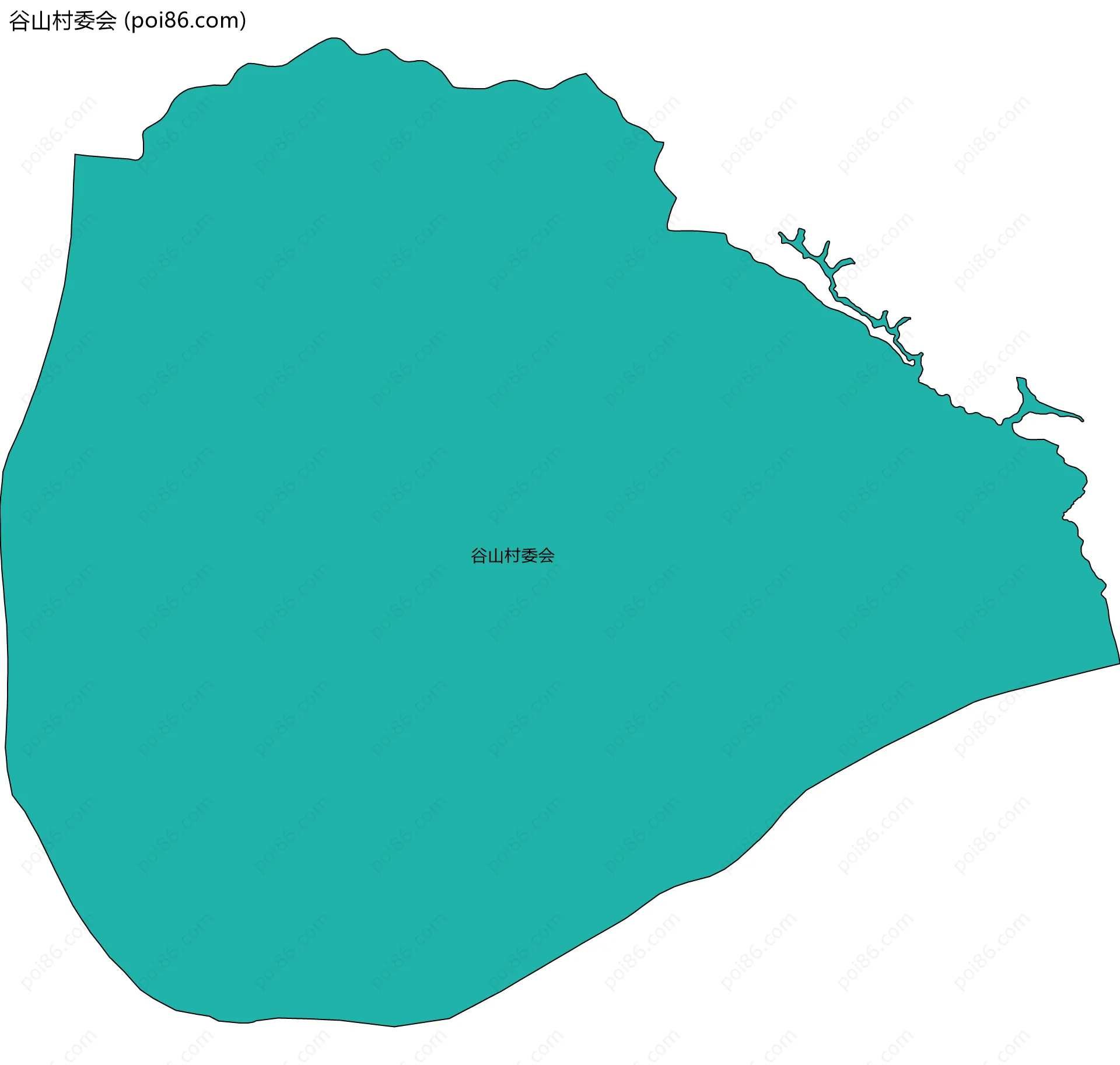 谷山村委会边界地图
