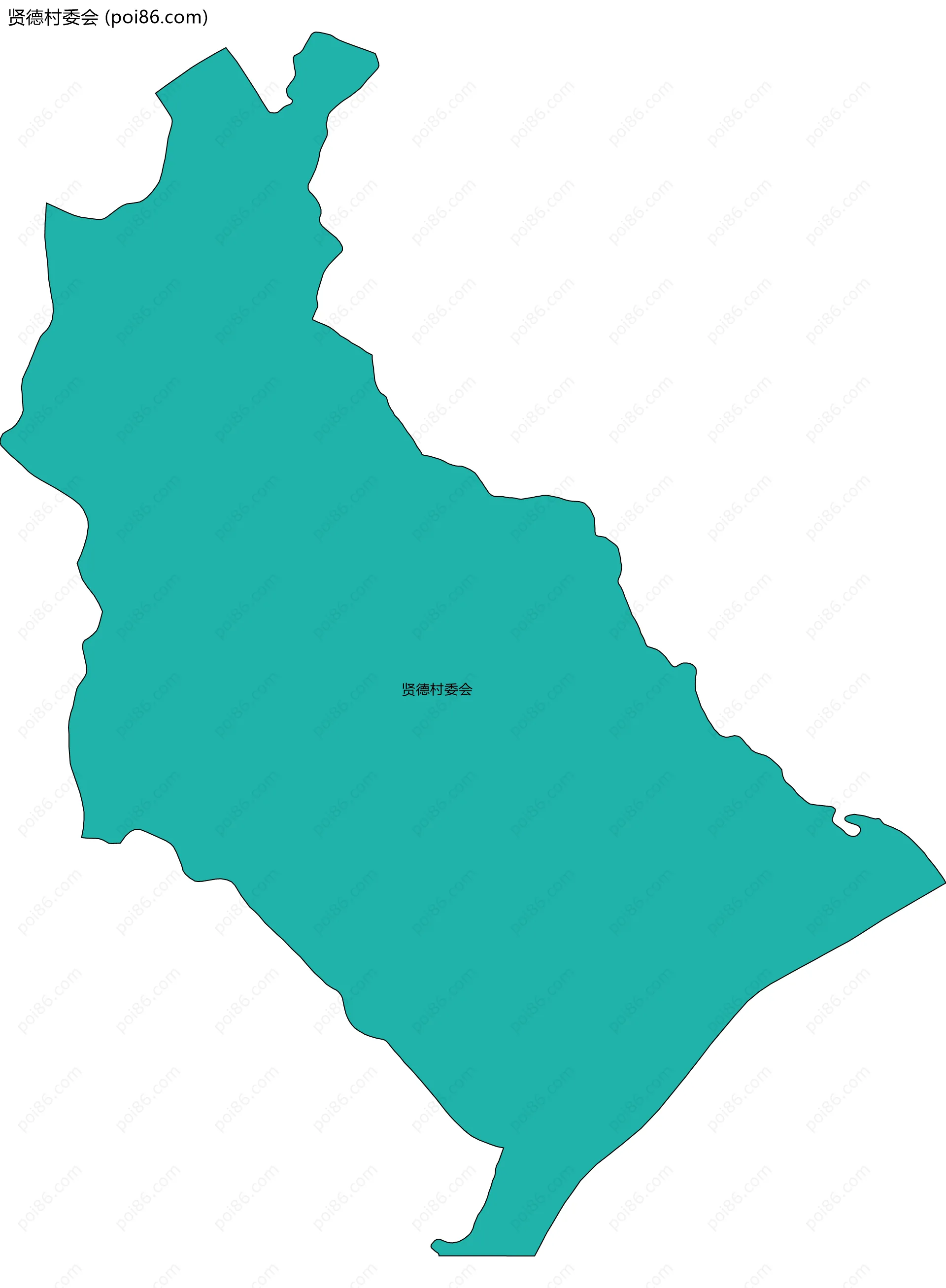 贤德村委会边界地图