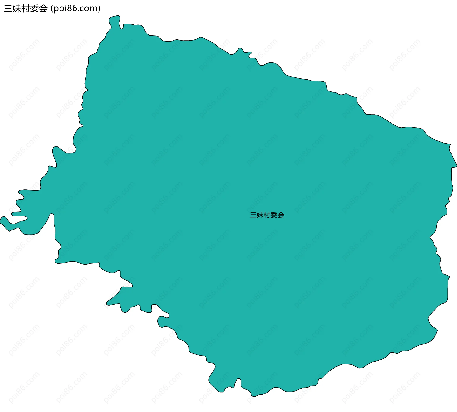 三妹村委会边界地图