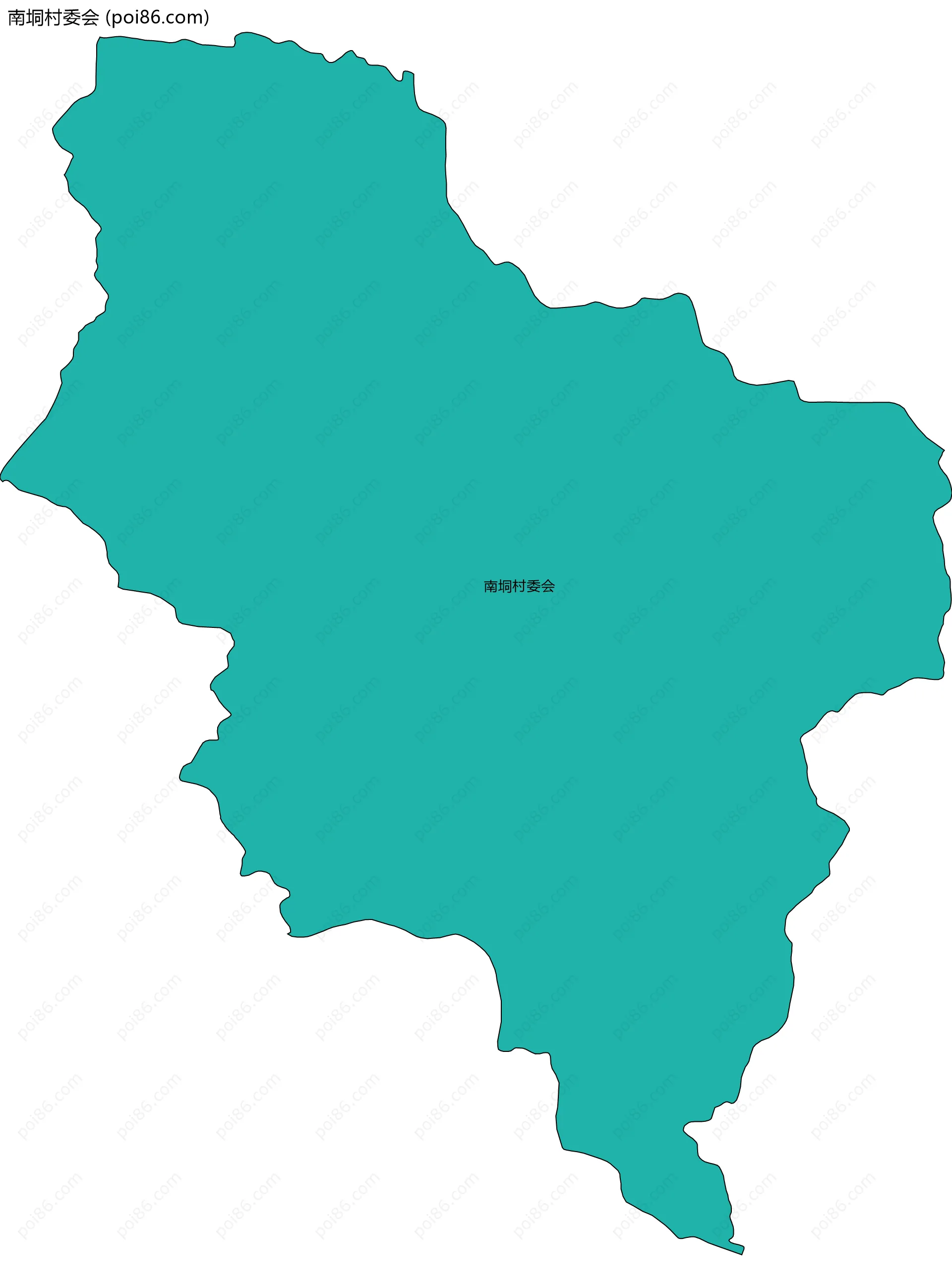 南垌村委会边界地图