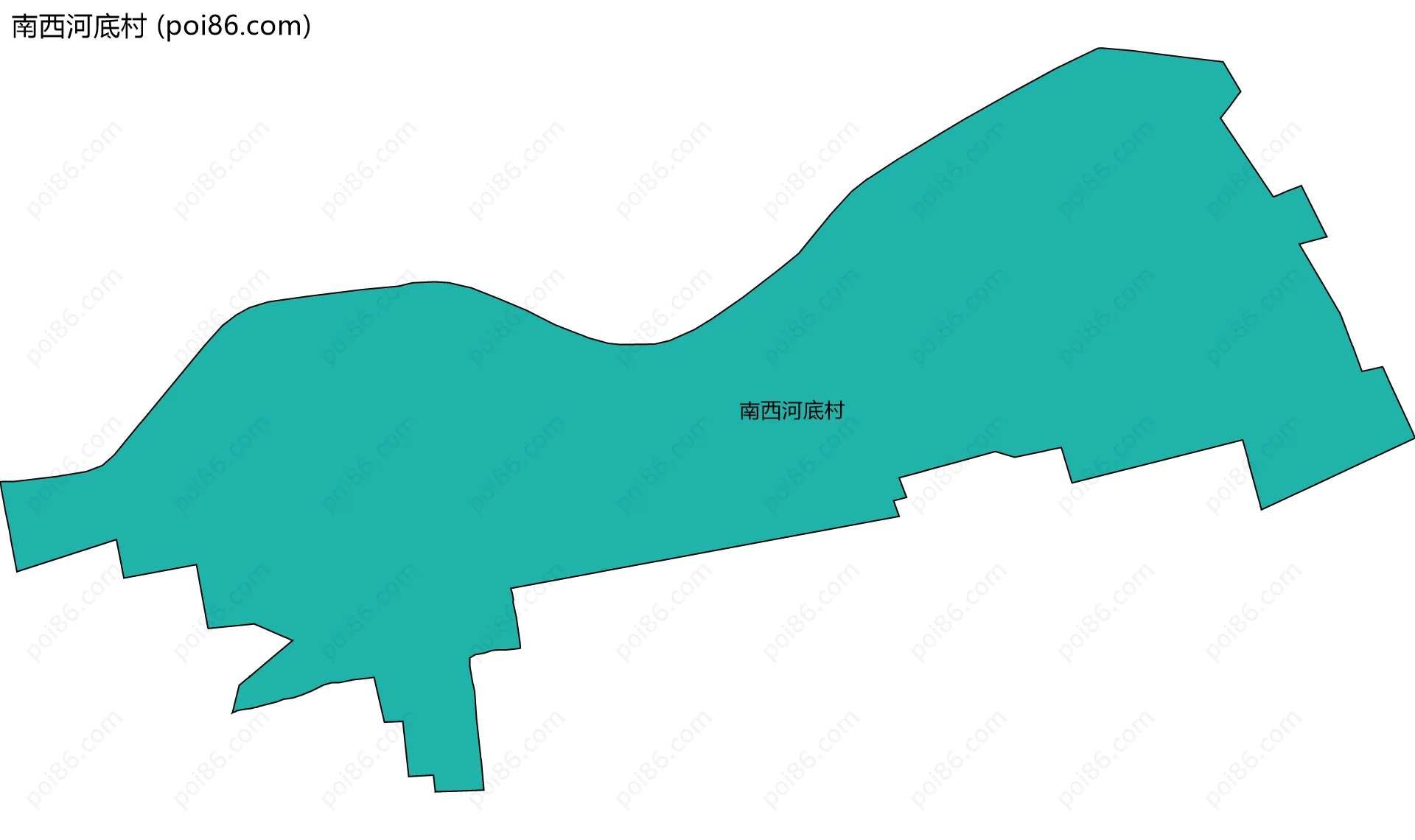 南西河底村边界地图