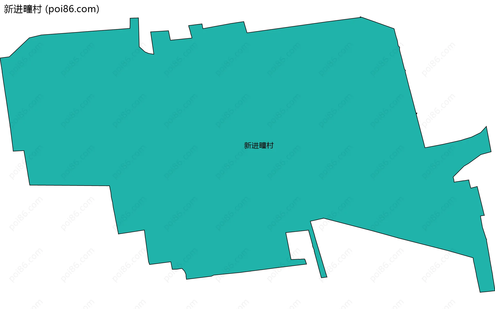 新进疃村边界地图