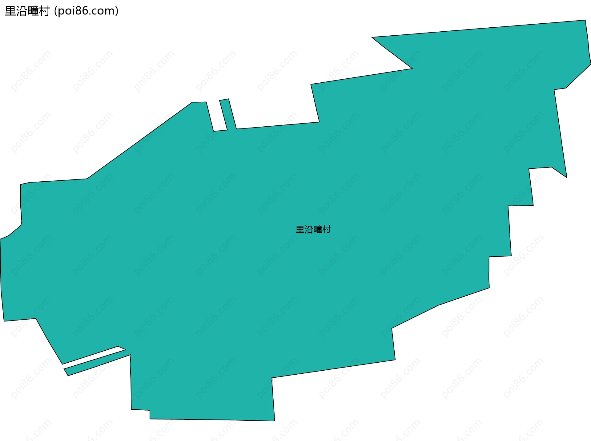 里沿疃村边界地图
