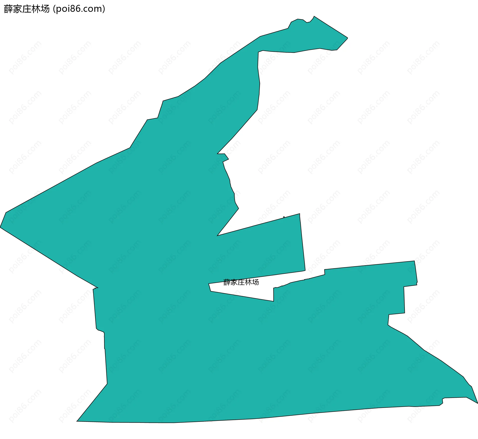 薛家庄林场边界地图