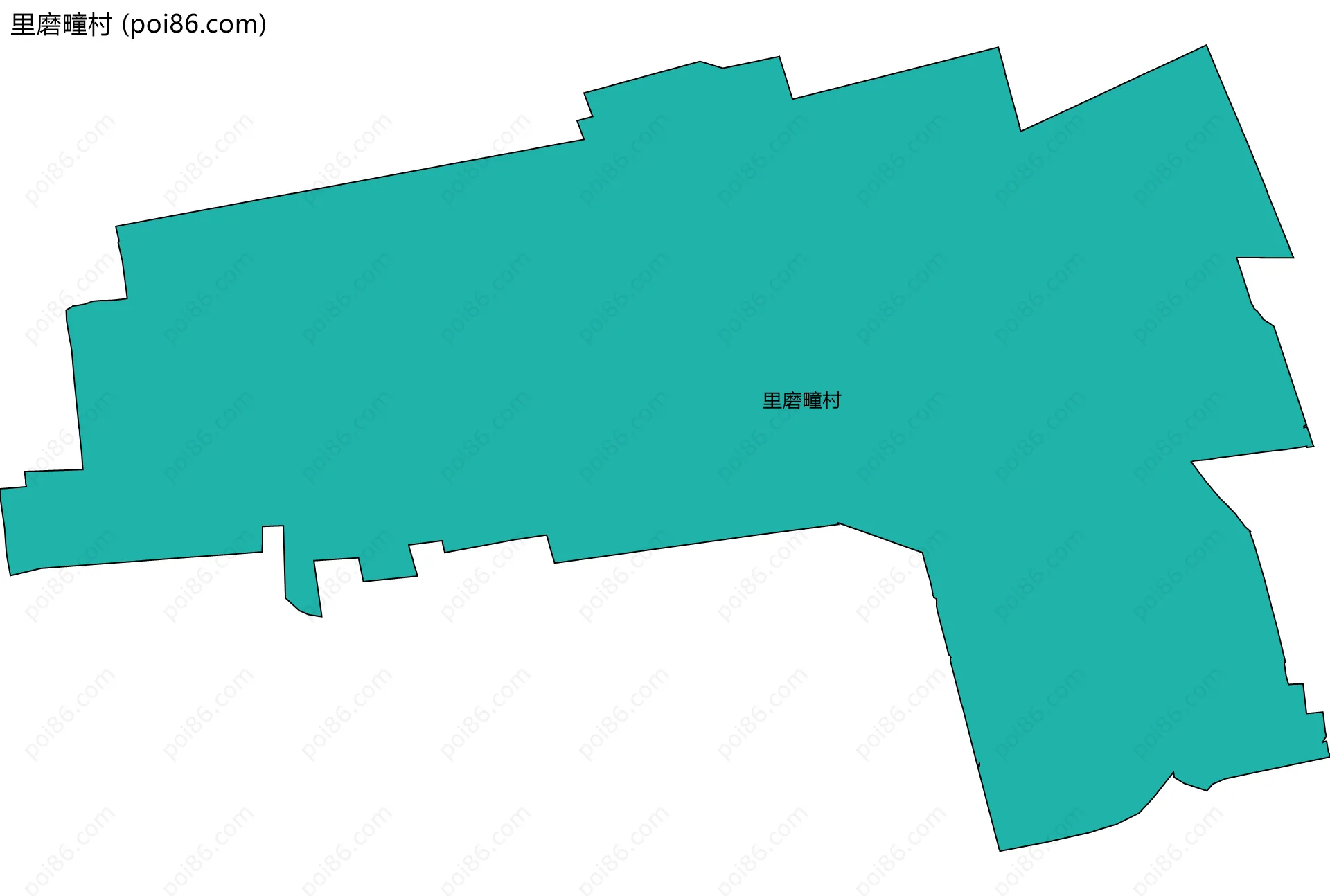 里磨疃村边界地图