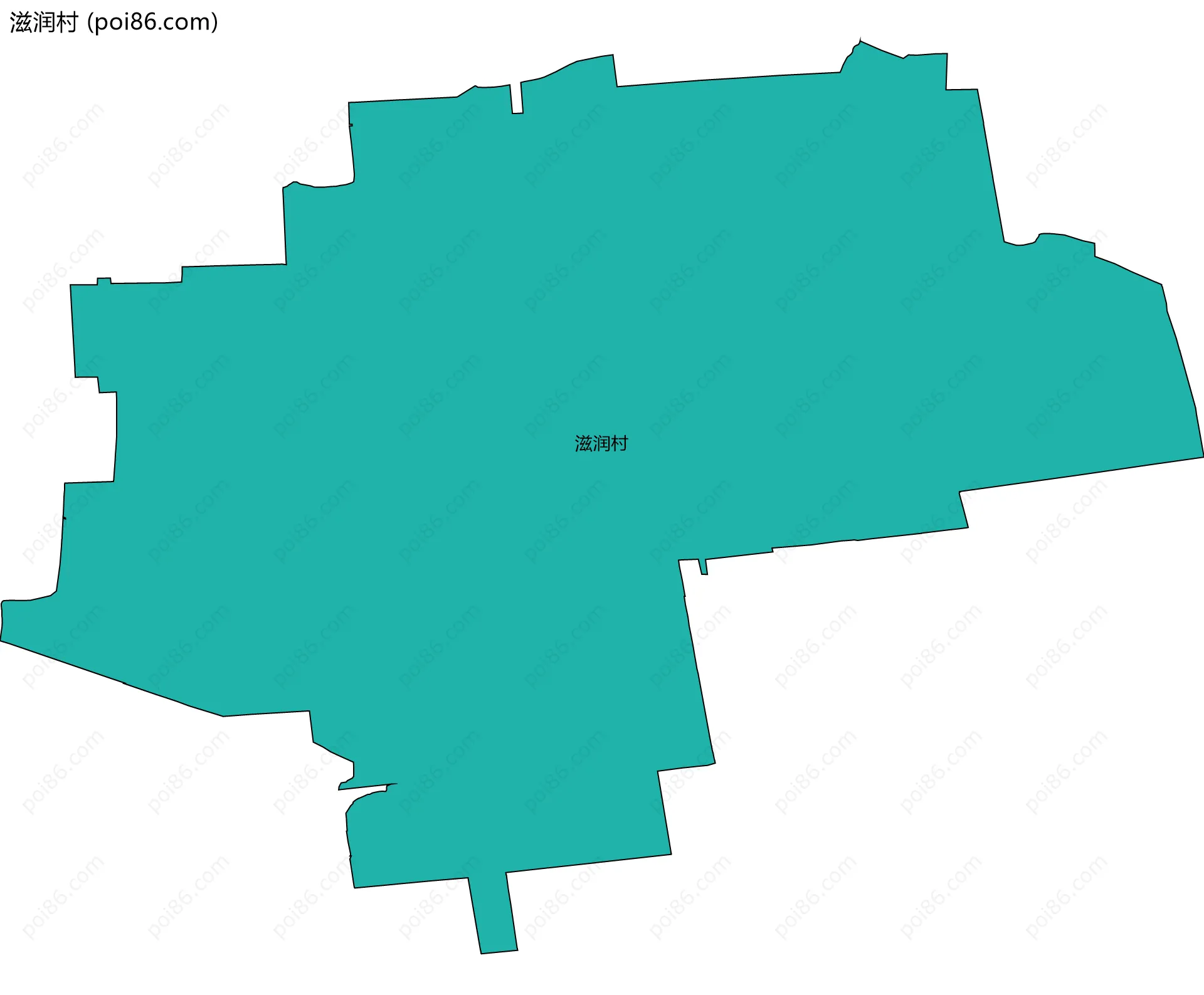 滋润村边界地图