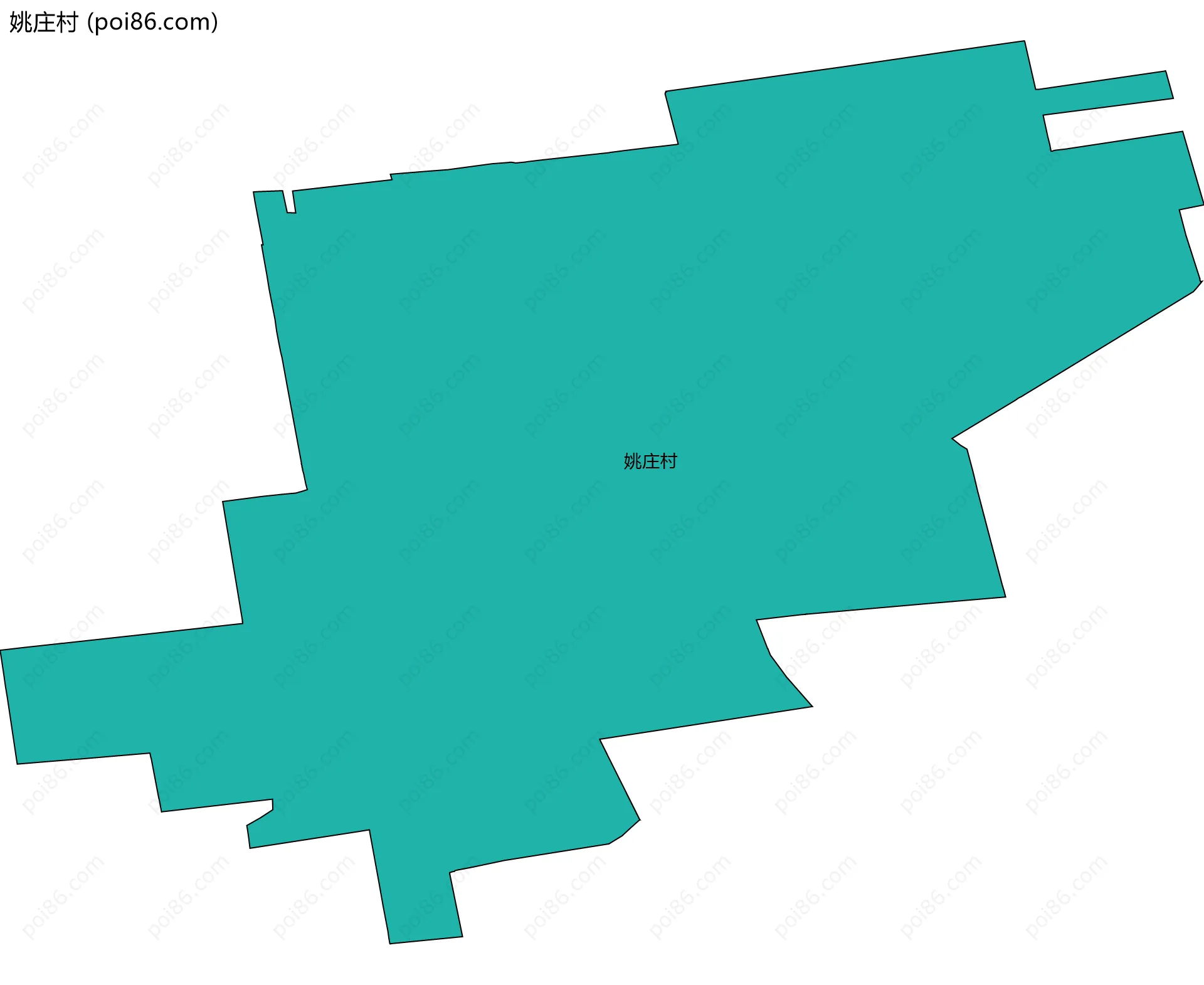 姚庄村边界地图